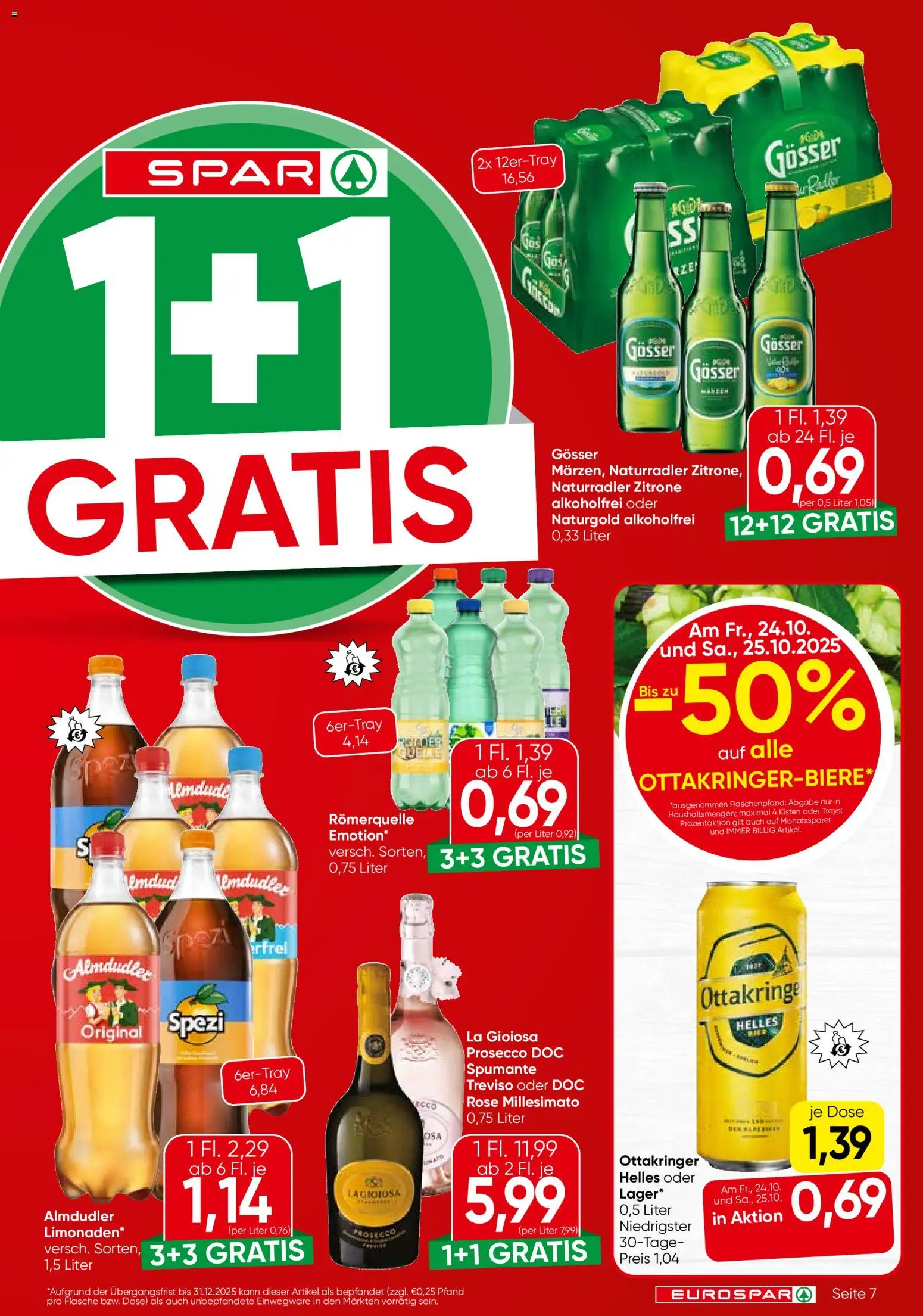 Eurospar Flugblatt gültig ab 23.10.2025 | Seite: 7 | Produkte: Zitrone