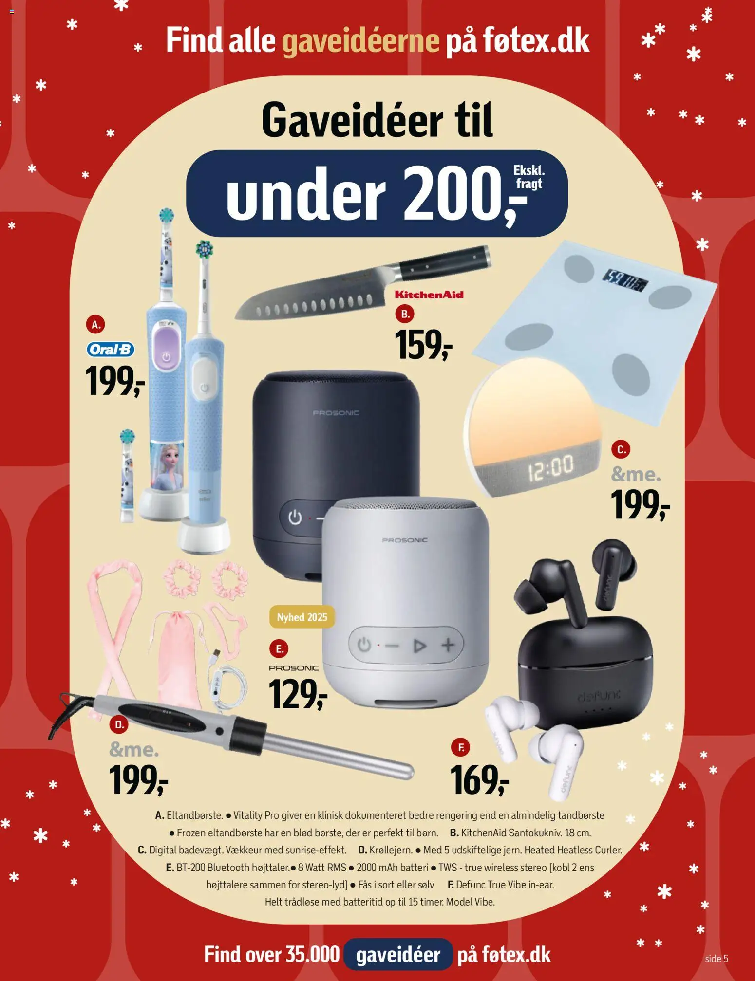 Føtex tilbudsavis – gyldig fra 21.11.2025 | Side: 5 | Produkter: Tandbørste, Eltandbørste, Vækkeur, Batteri