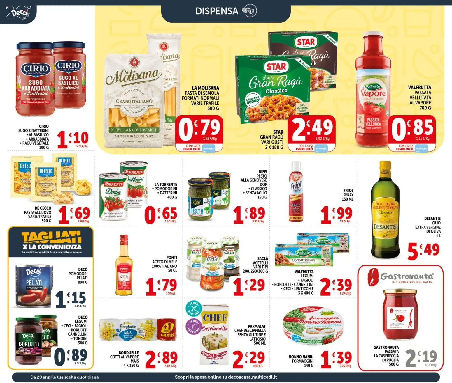 Volantino Decò del 21.04.2026 | Pagina: 12 | Prodotti: Olio, Aglio, Pomodori, Peperoncino