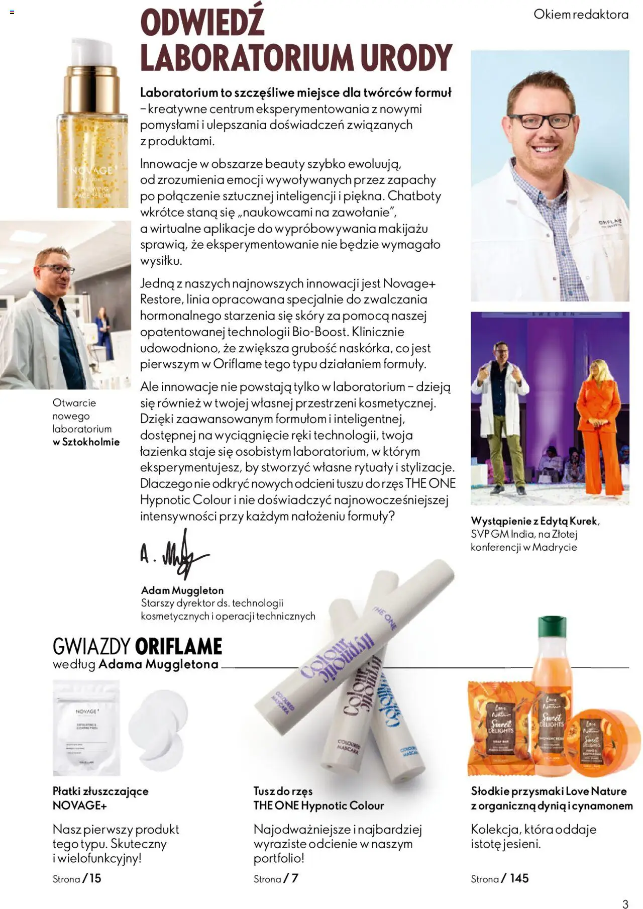 Oriflame Katalog 13 2025 od 07.09.2025 | Strona: 3 | Produkty: Dynia, Płatki