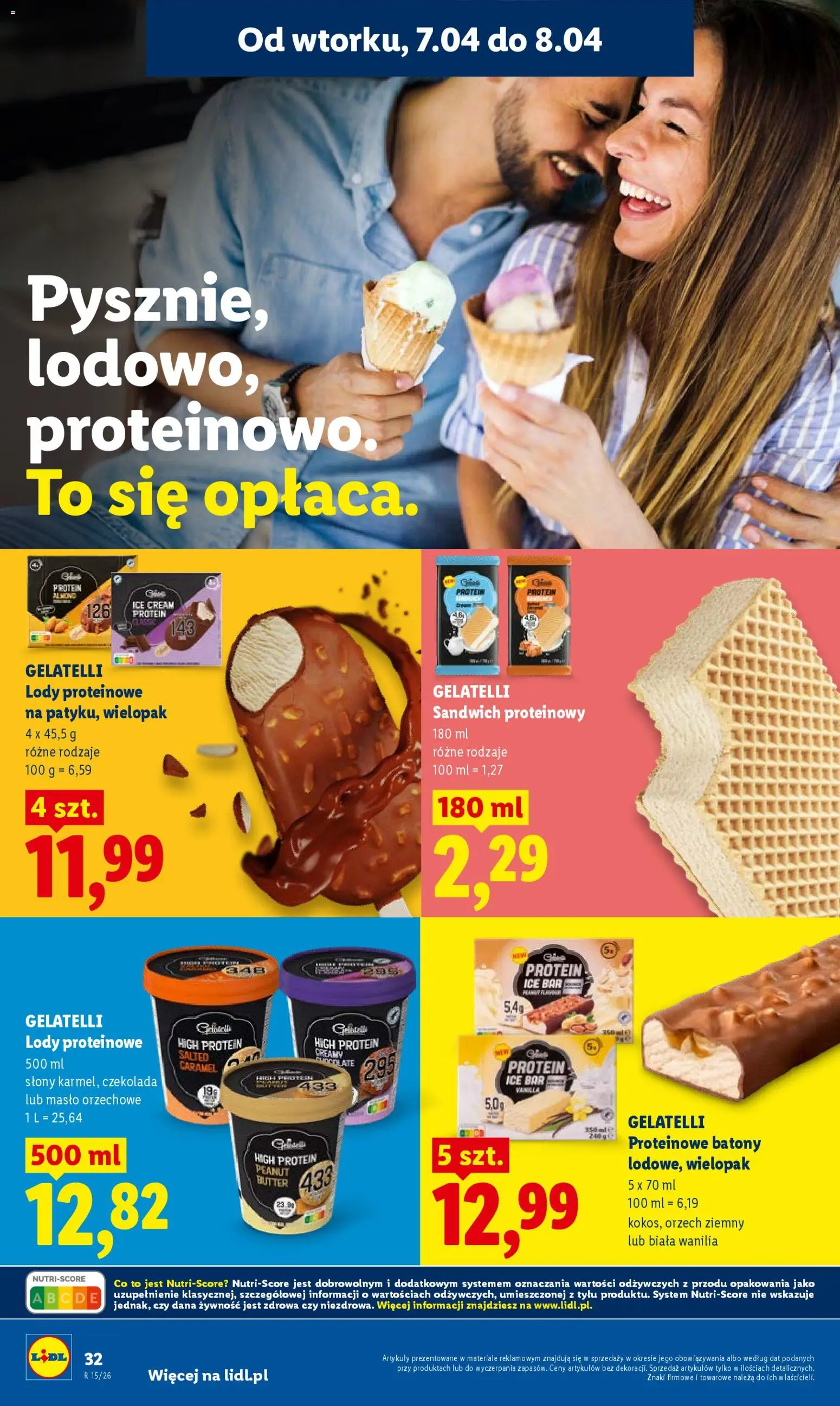 Lidl gazetka od 07.04.2026 | Strona: 36 | Produkty: Masło orzechowe, Masło, Czekolada, Lody