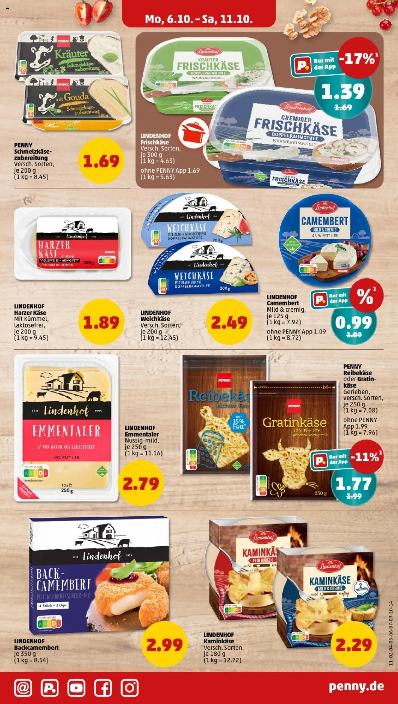 Penny - Bayern – gültig ab 06.10.2025 | Seite: 13 | Produkte: Käse, Gouda, Reibekase, Frischkase