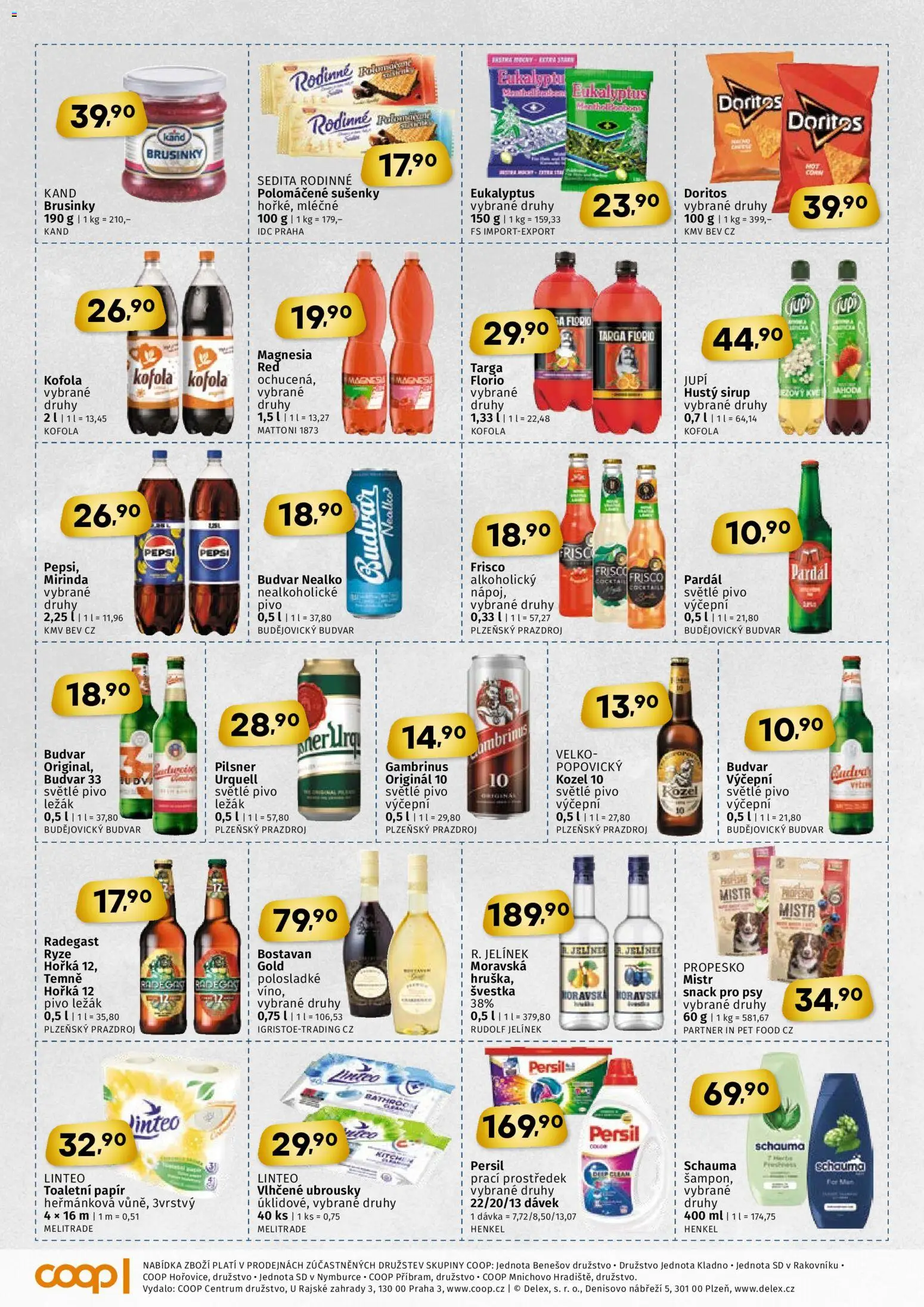 Coop leták - Středočeský region od 17.12.2025 | Strana: 3 | Produkty: Pepsi, Kozel, Doritos, Gambrinus