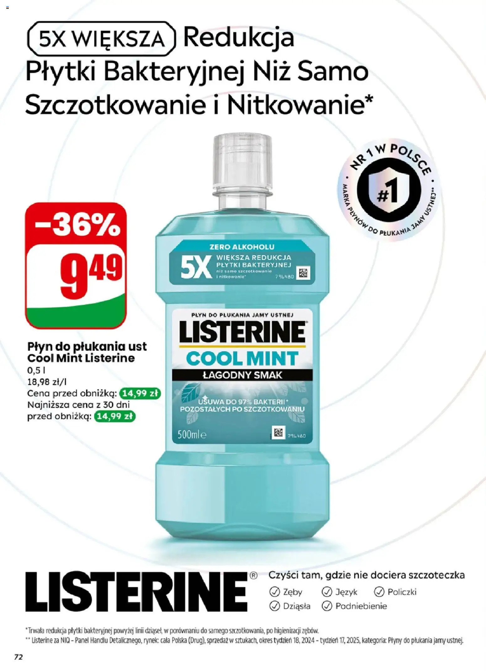 Dino gazetka od 01.04.2026 | Strona: 72 | Produkty: Płyn do płukania ust, Płyn do płukania jamy ustnej