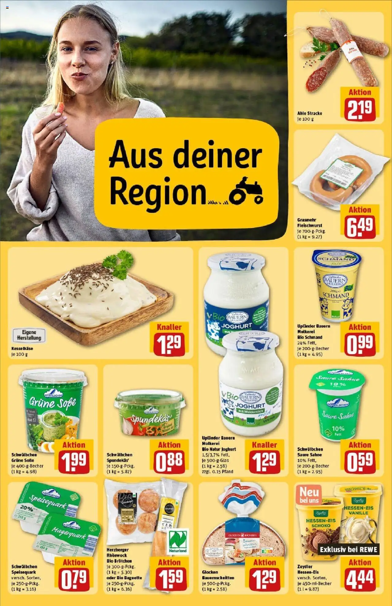 Rewe prospekt Stockstadt	 – gültig ab 01.09.2025 | Seite: 24 | Produkte: Quark, Sahne, Speisequark, Salat