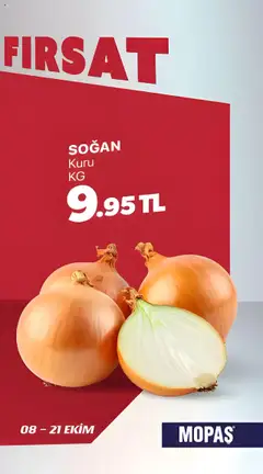 08.10.2025 tarihinden itibaren geçerli olan Mopaş kataloğu önizlemesi | Sayfa: 2 | Ürünler: Soğan