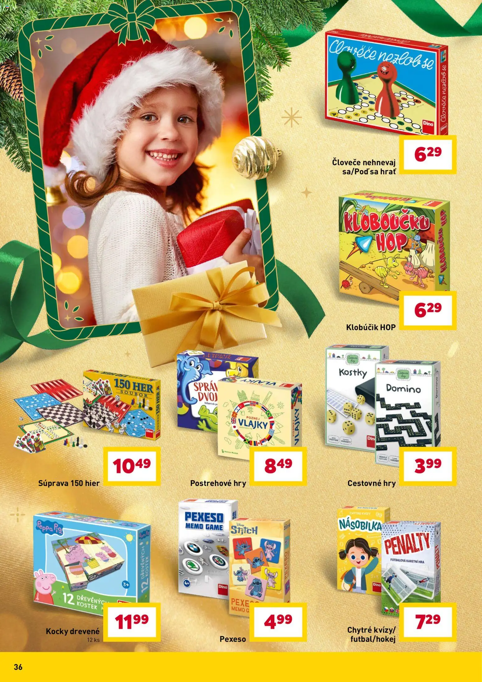 Nové Billa akcie – leták je platný od 10.12.2025 | Strana: 36 | Produkty: Hra