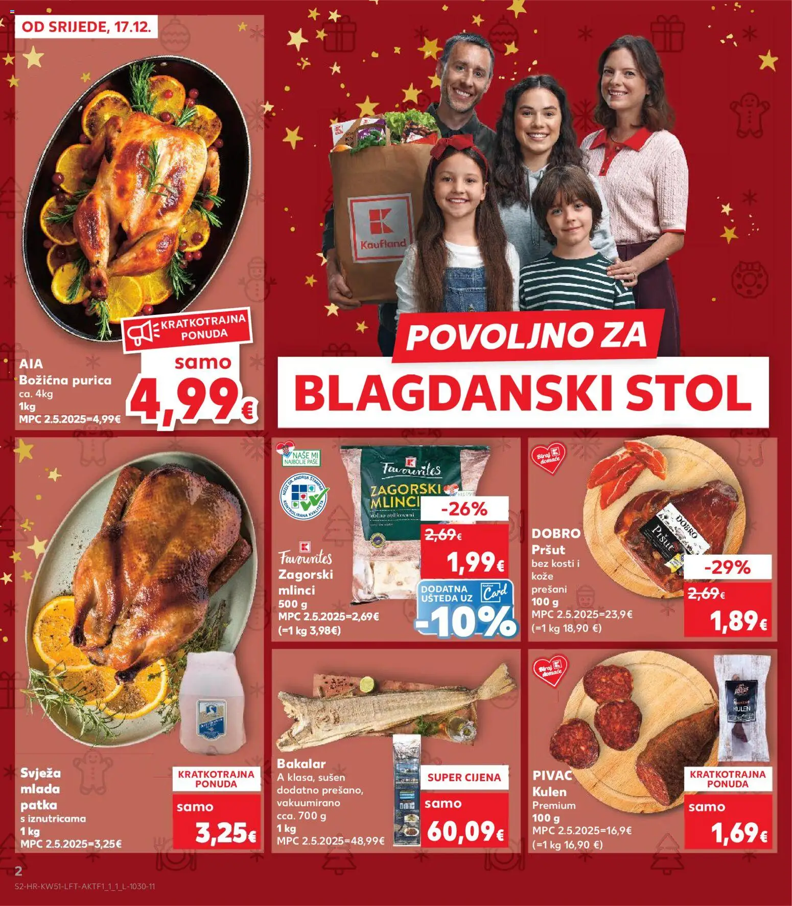 Kaufland HR akciós ujság - amely érvényes a következő dátumtól: 17.12.2025 | Oldal: 2