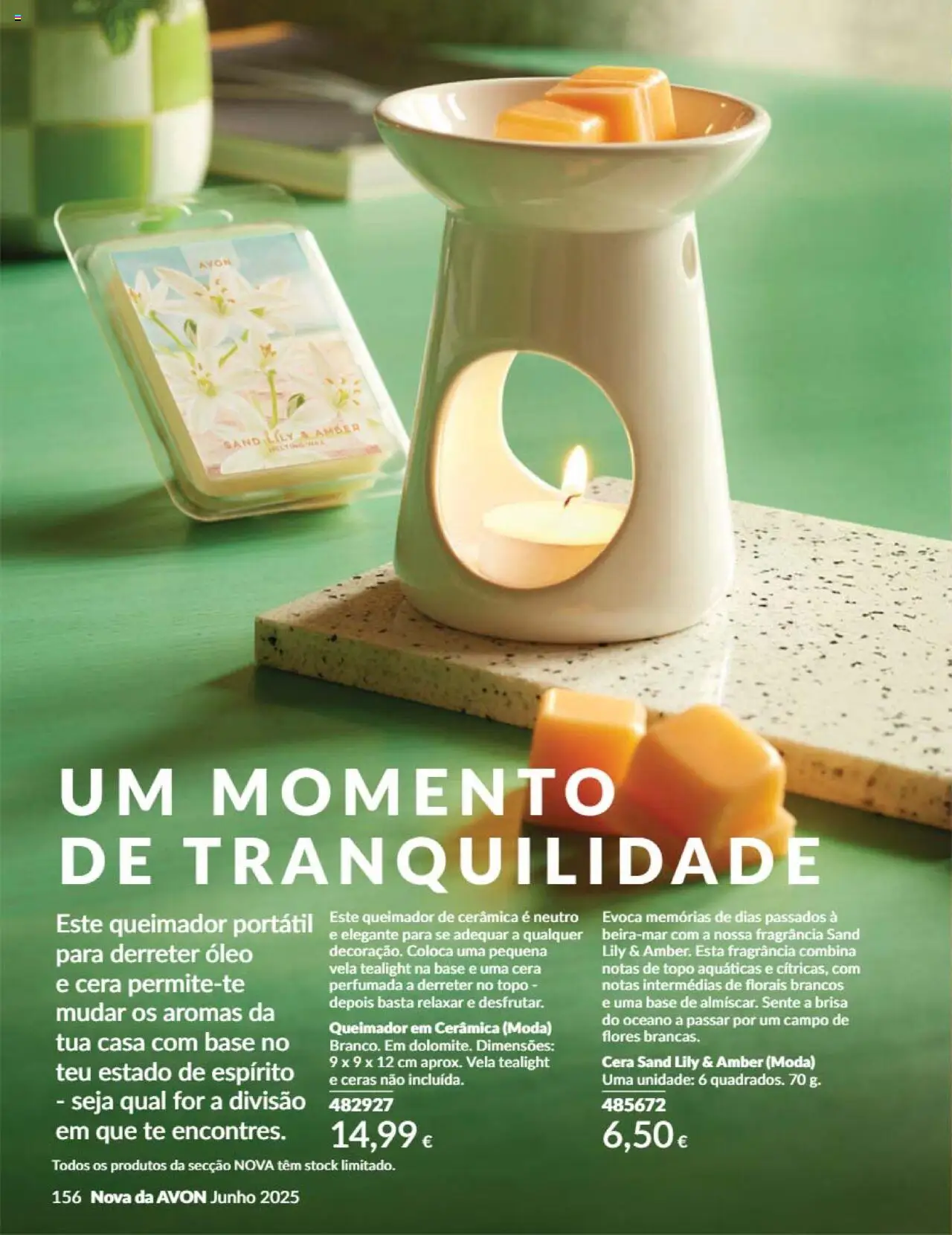 Catálogo Avon Campanha 6 │ válido de 01.06.2025 | Página: 156 | Produtos: Fragrância, Base, Cera, Óleo