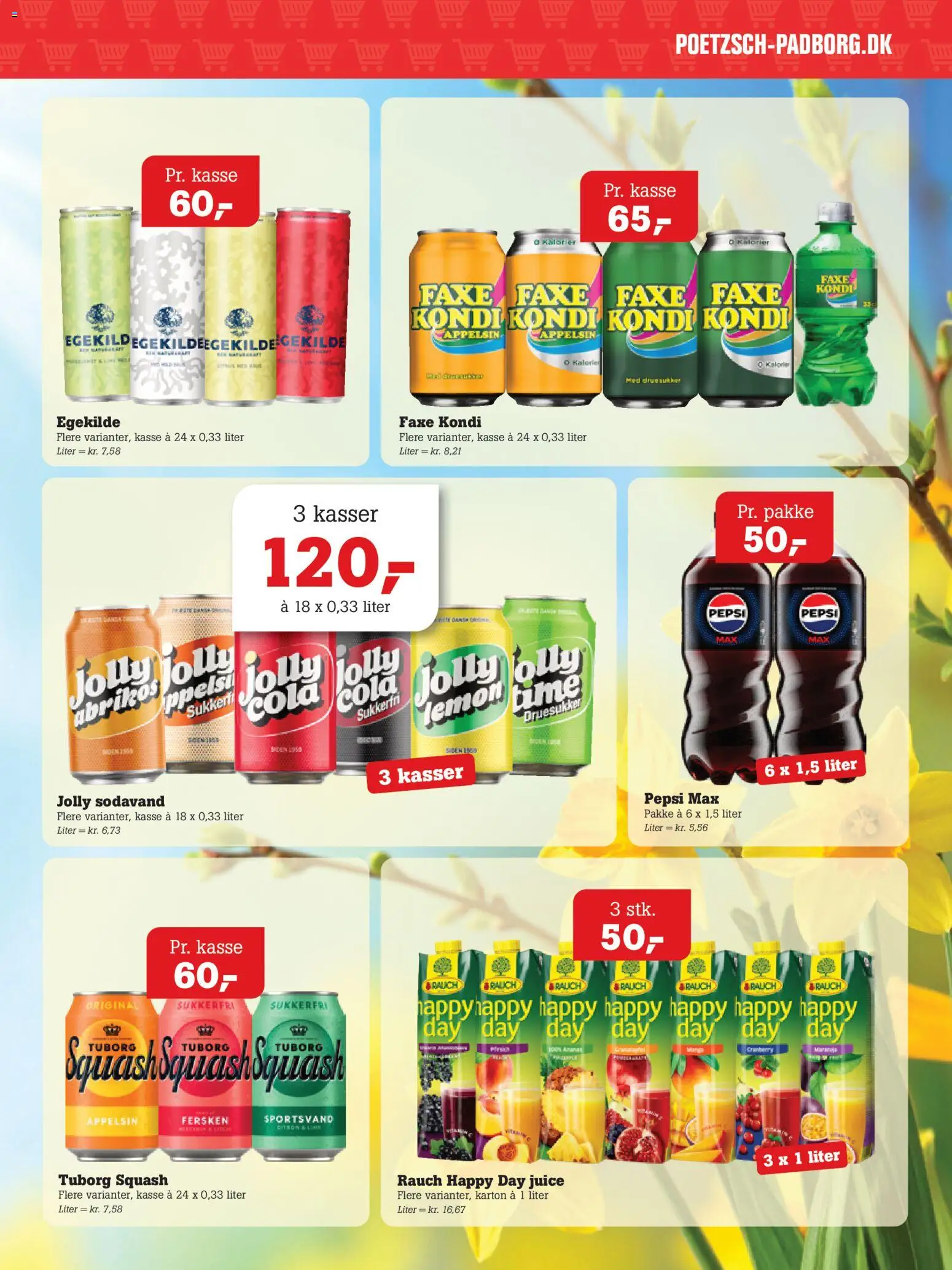 Poetzsch Padborg tilbudsavis – gyldig fra 26.02.2026 | Side: 25 | Produkter: Squash, Sodavand, Cola, Tuborg Squash