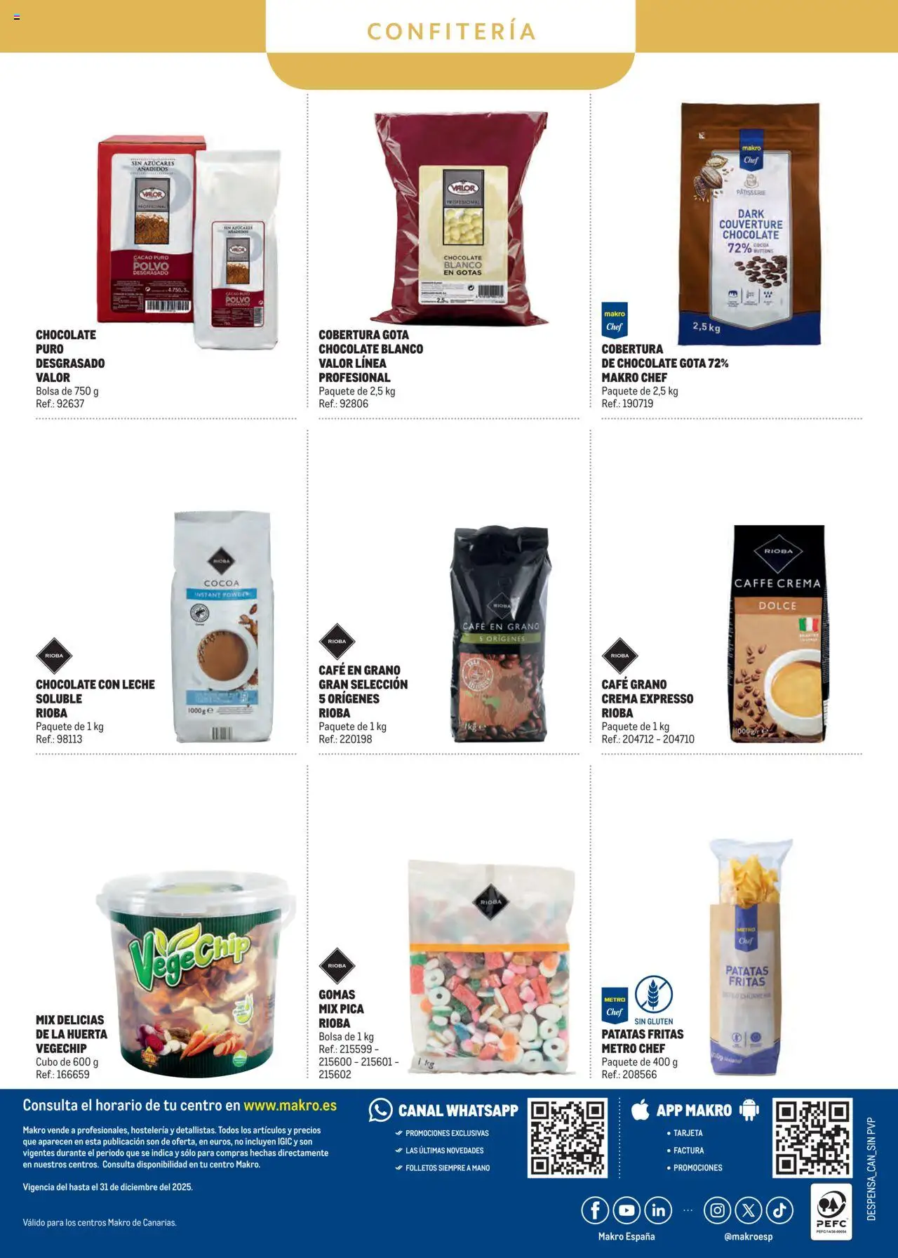 Makro - Despensa Canarias │ válido desde el 04.03.2025 | Página: 32 | Productos: Polvo, Café, Chocolate, Crema