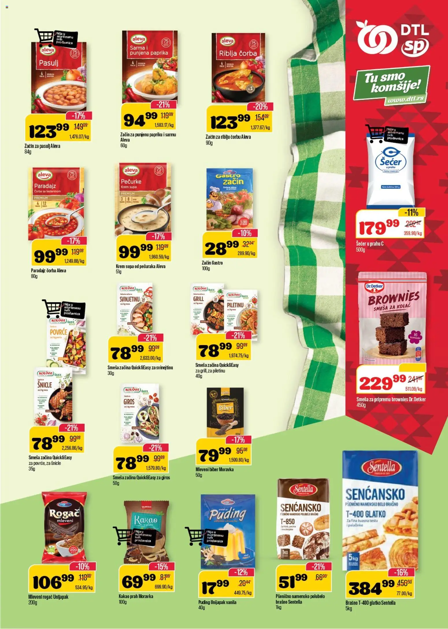 Senta Promet katalog - važi od 02.01.2026 | Strana: 9 | Proizvode: Puding, Šećer, Paprika, Brašno