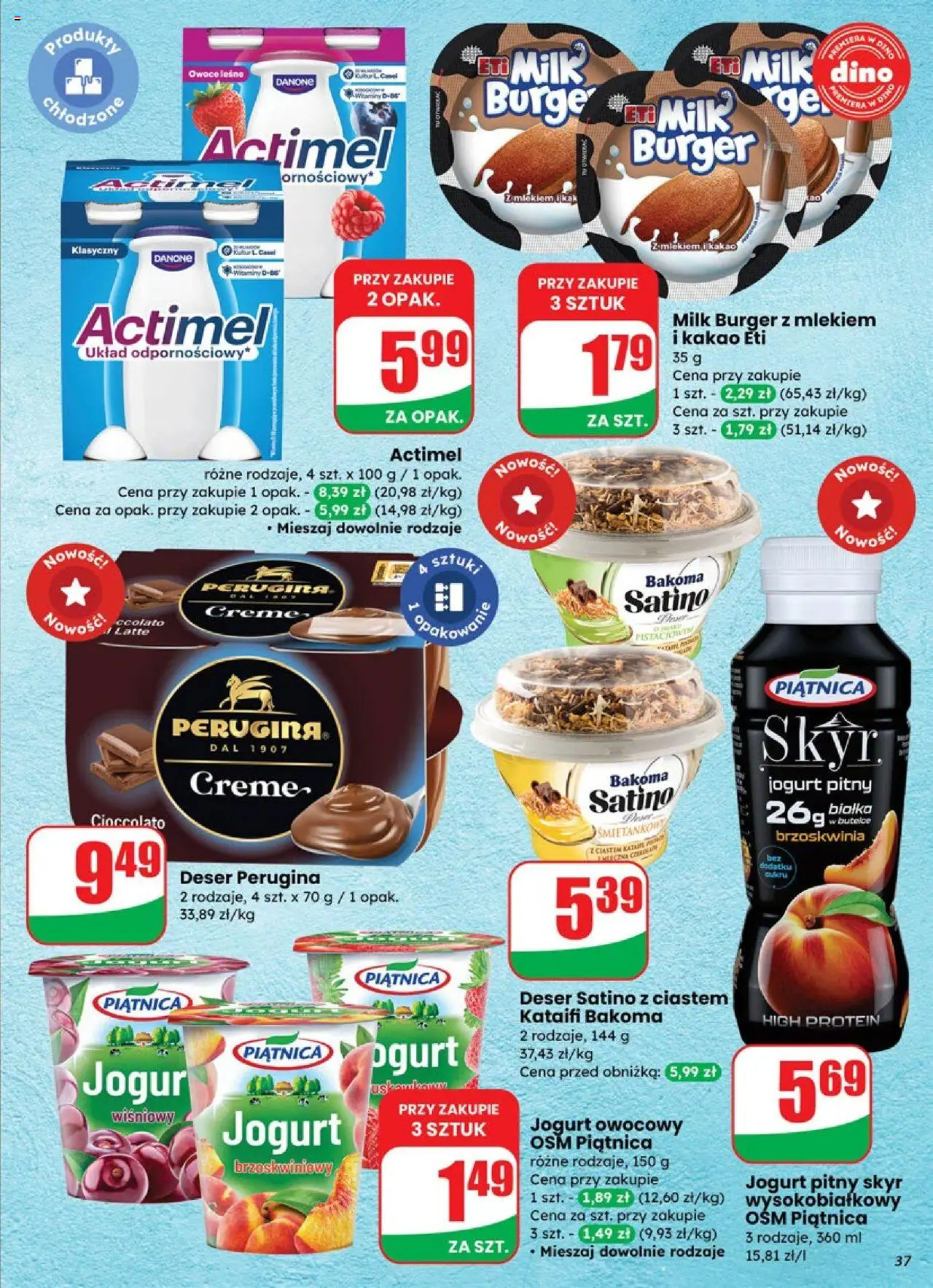 Dino Gazetka od 15.10.2025 | Strona: 37 | Produkty: Brzoskwinia, Jogurt owocowy, Owoce, Skyr