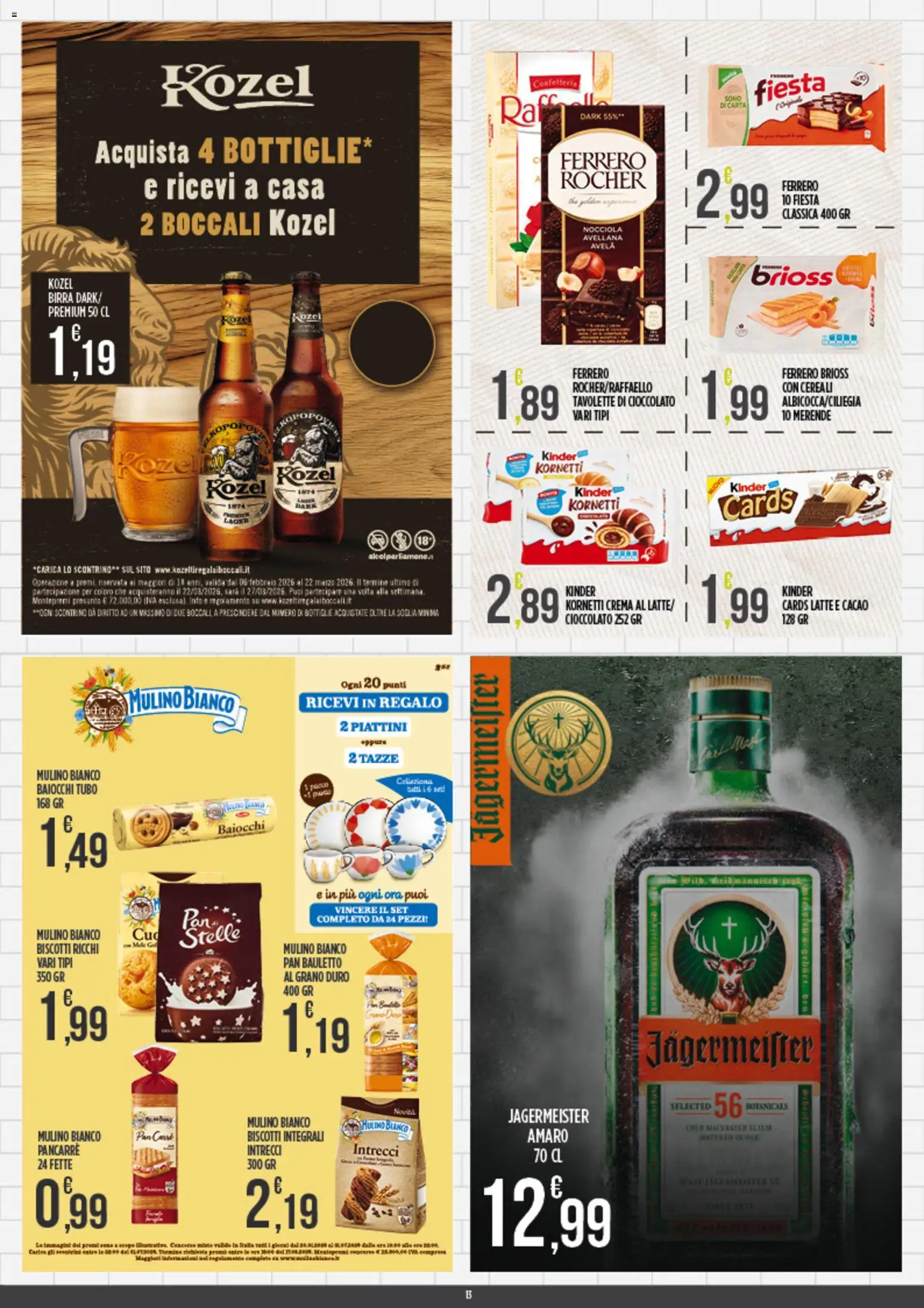 Volantino Euroesse del 23.02.2026 | Pagina: 13 | Prodotti: Crema, Cioccolato, Biscotti, Amaro