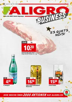 Aligro Aktionen Business Schlieren, Gossau SG, Frauenfeld, Rapperswil-Jona, Sargans, Bern, Brüttisellen, Pratteln, Emmen, Spreitenbach ab 05.01.2026 gültig