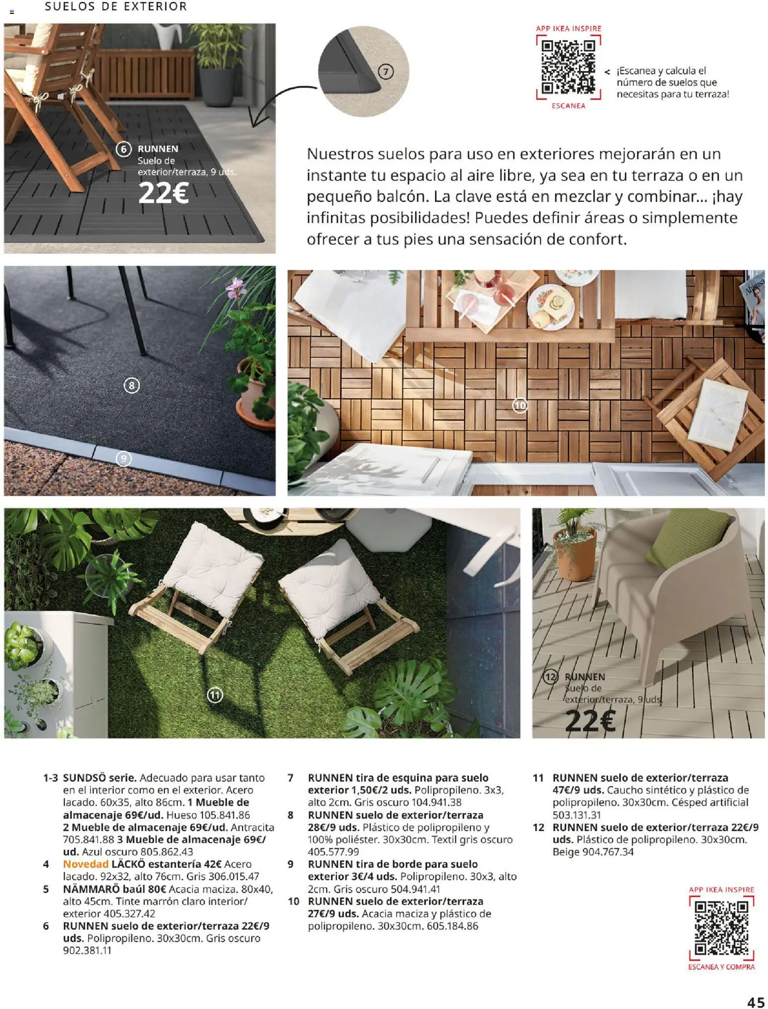 Catálogo IKEA Muebles de exterior │ válido desde el 17.12.2025 | Página: 45 | Productos: Tinte, Almacenaje