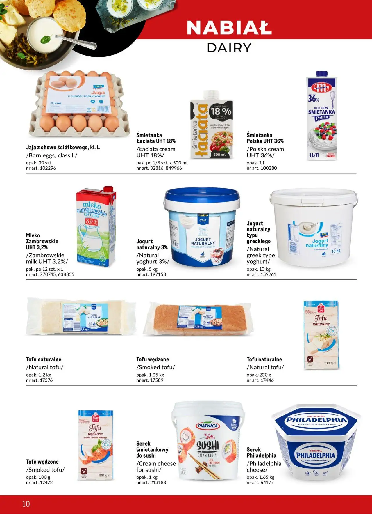 Makro Gazetka - Azja Smaki orientu od 22.02.2024 | Strona: 10 | Produkty: Tofu, Mleko, Jogurt