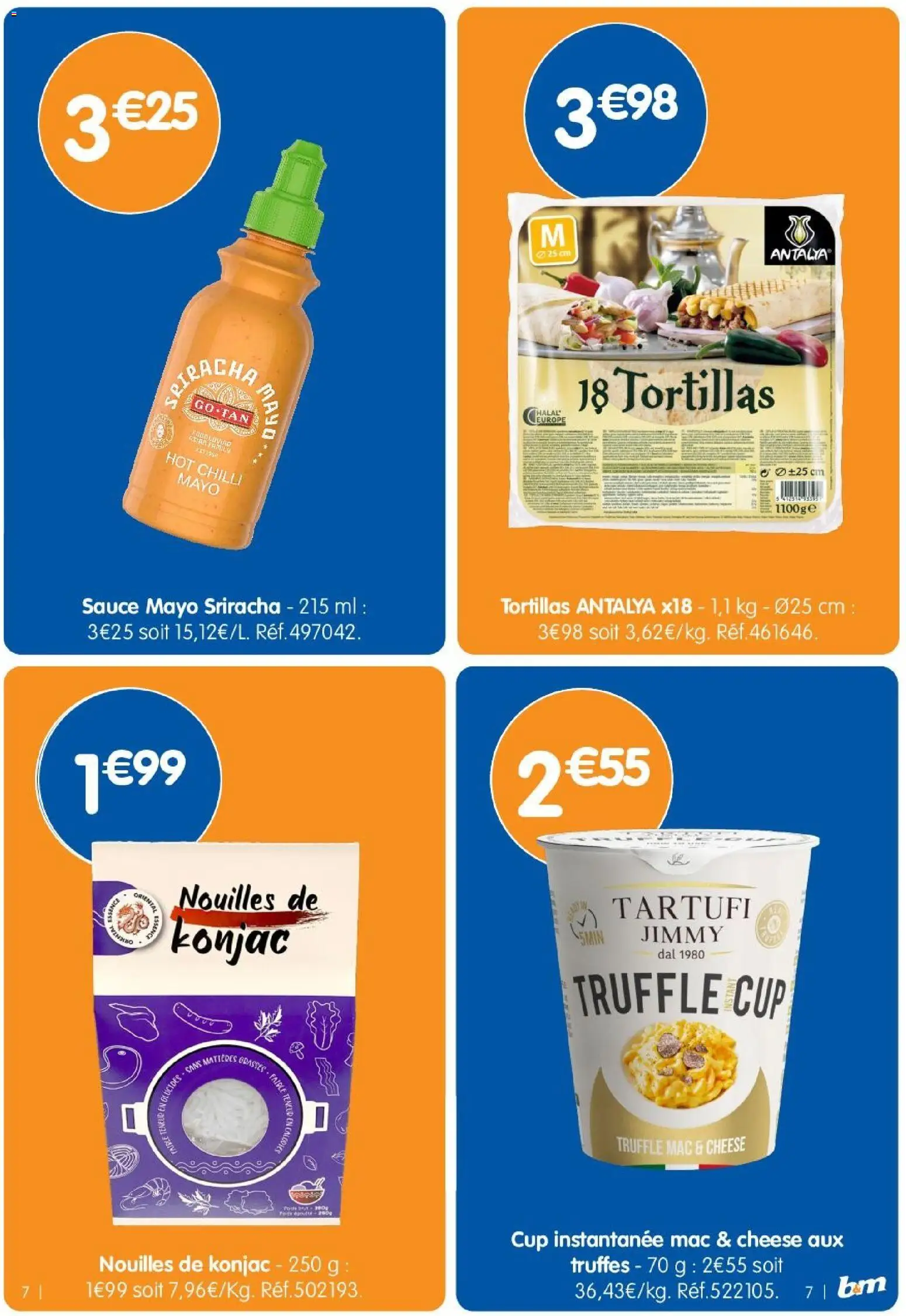 {H1} | Page: 7 | Produits: Tortillas, Konjac, Nouilles