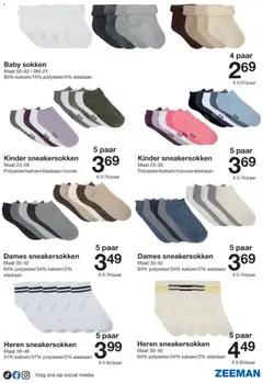 Zeeman folder - Voorbeeld van een folder van Zeeman, geldig van 18.04.2026 | Pagina: 21 | Producten: Kinder, Sokken