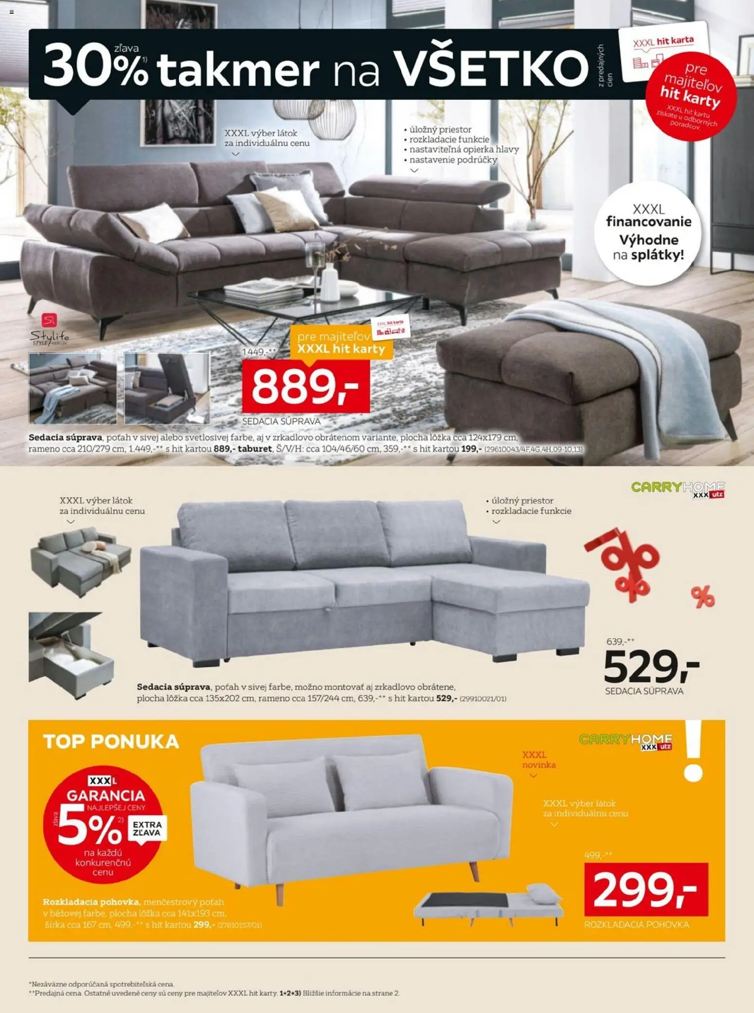 Nové XXXLutz akcie – leták je platný od 24.11.2025 | Strana: 4 | Produkty: Sedacia súprava, Rozkladacia pohovka, Pohovka