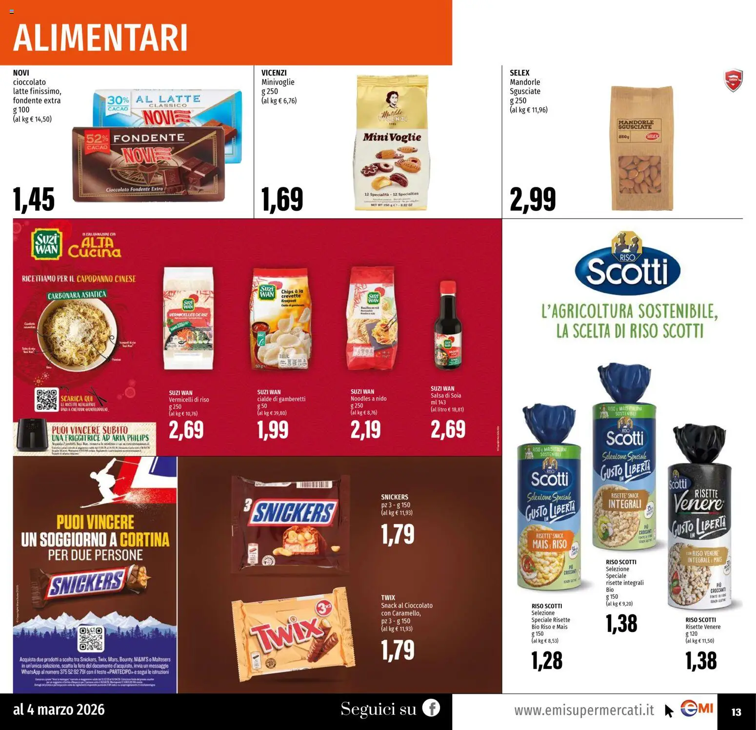 Volantino EMI del 19.02.2026 | Pagina: 13 | Prodotti: Cioccolato, Cacao, Friggitrice, Gamberetti