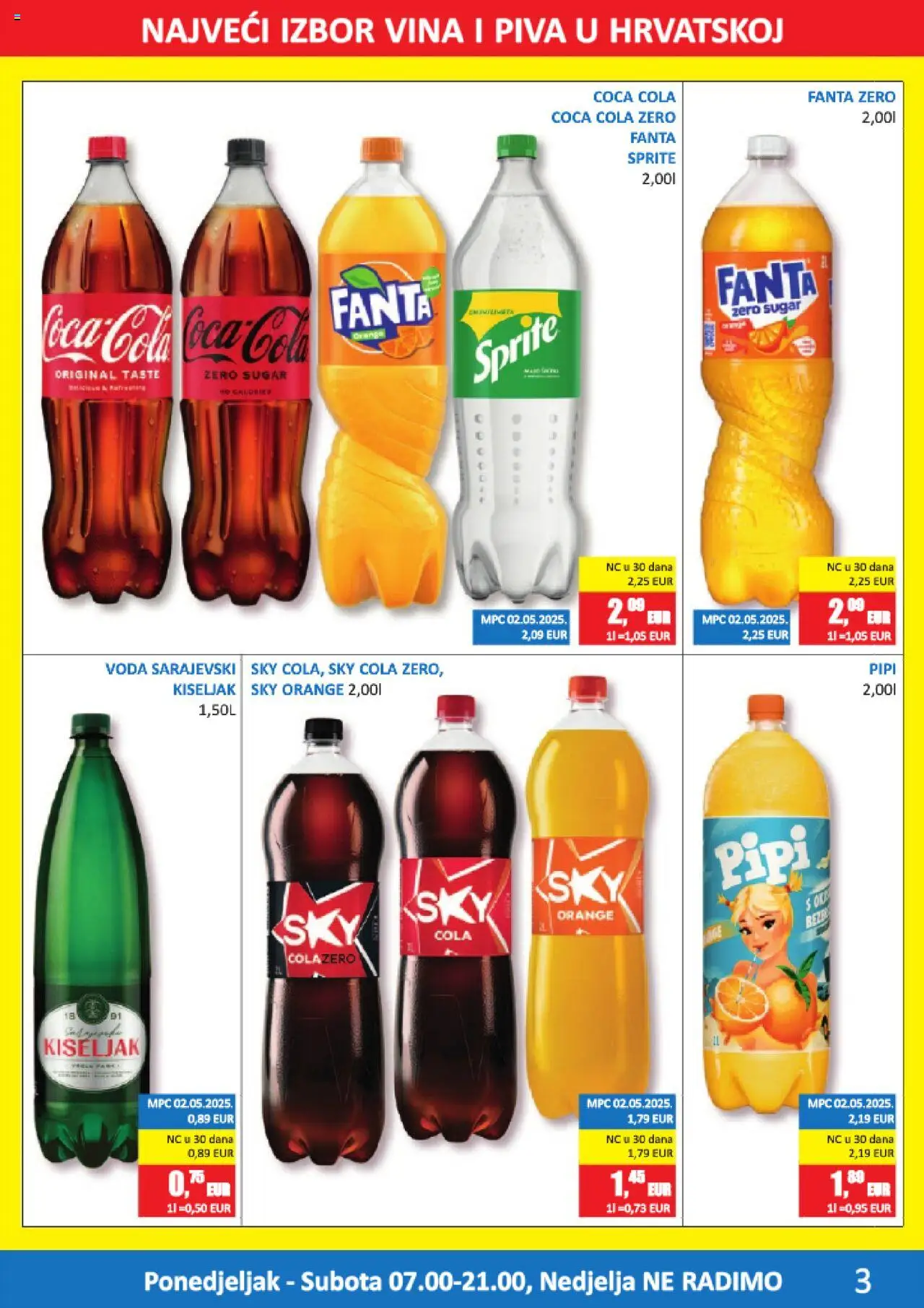 Vrutak katalog | vrijedi od 11.08.2025 | Stranica: 3 | Proizvodi: Sky Cola, Coca cola, Fanta, Sprite