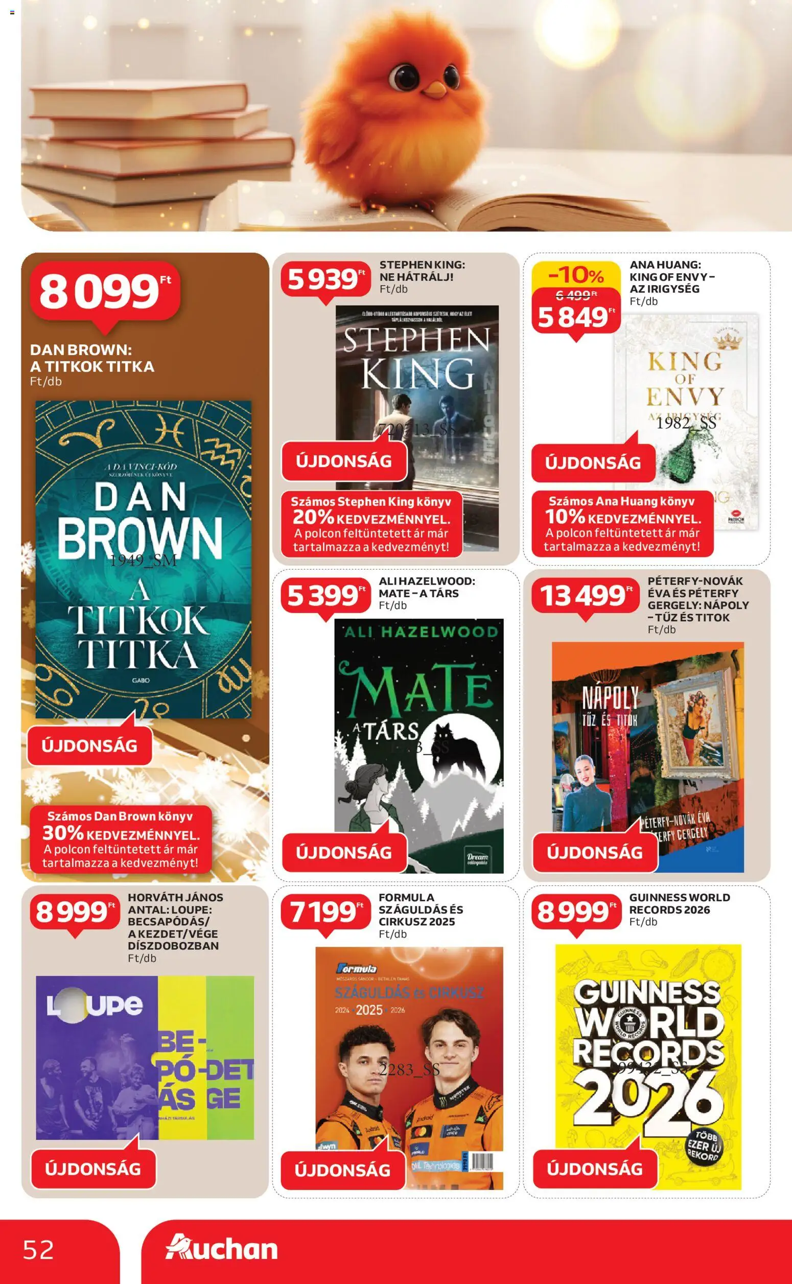 Auchan akciós ujság - amely érvényes a következő dátumtól: 18.12.2025 | Oldal: 52