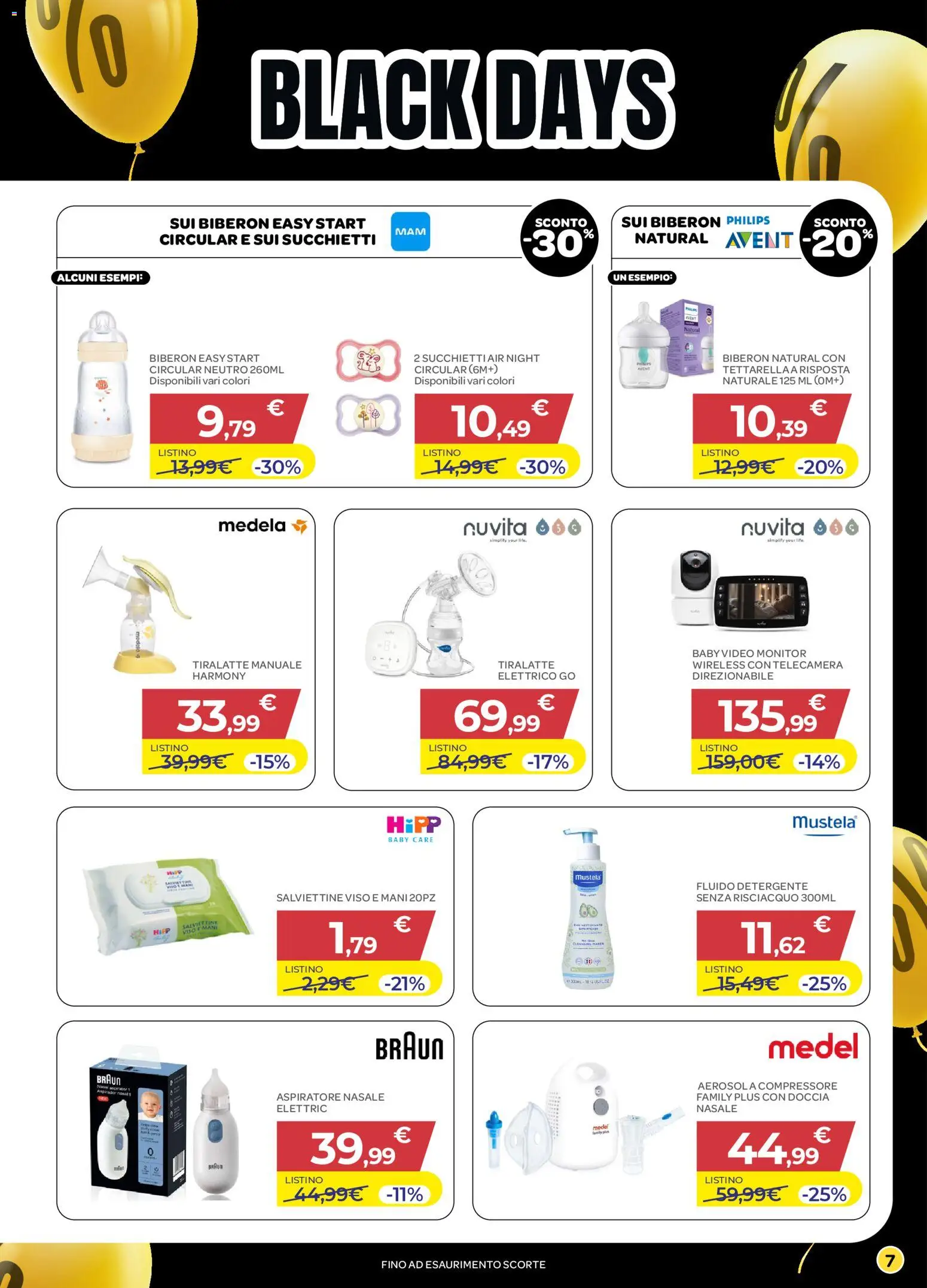 Volantino Bimbo store del 20.11.2025 | Pagina: 7 | Prodotti: Monitor, Compressore, Biberon, Doccia