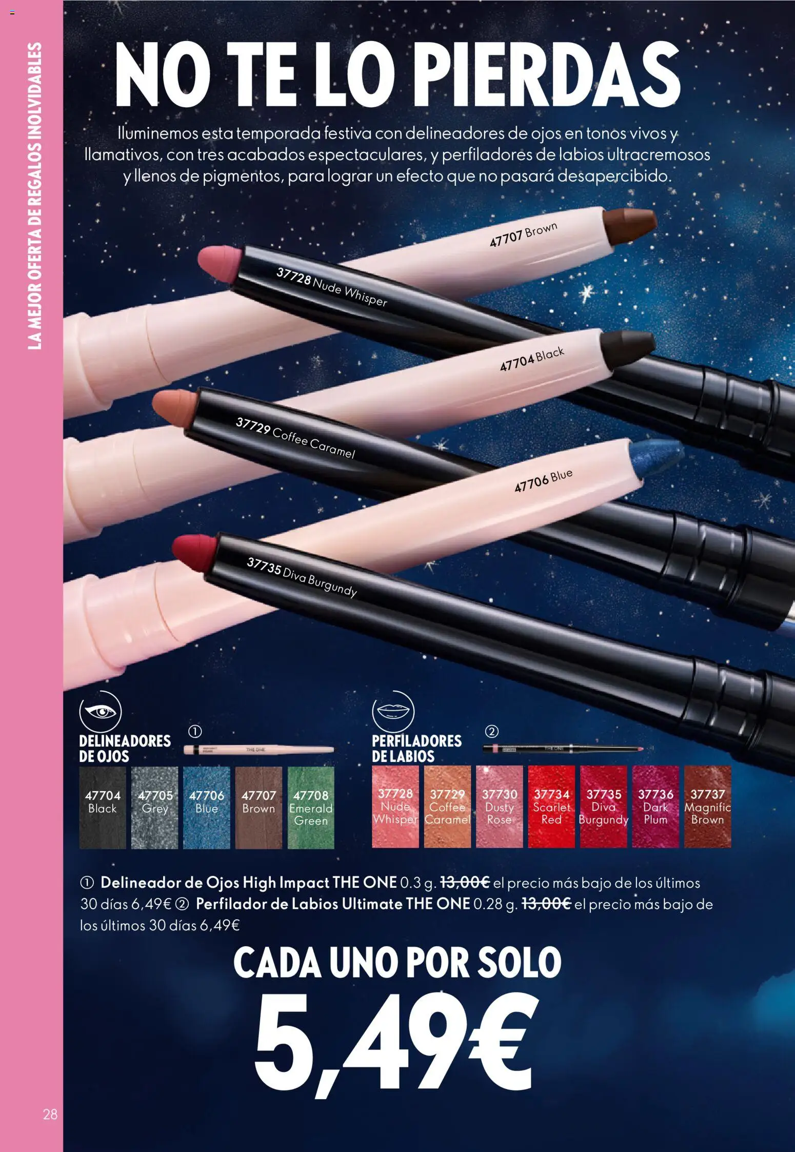 Oriflame - Catálogo Campaña 17 │ válido desde el 10.12.2025 | Página: 28 | Productos: Delineador de ojos, Delineador, Té