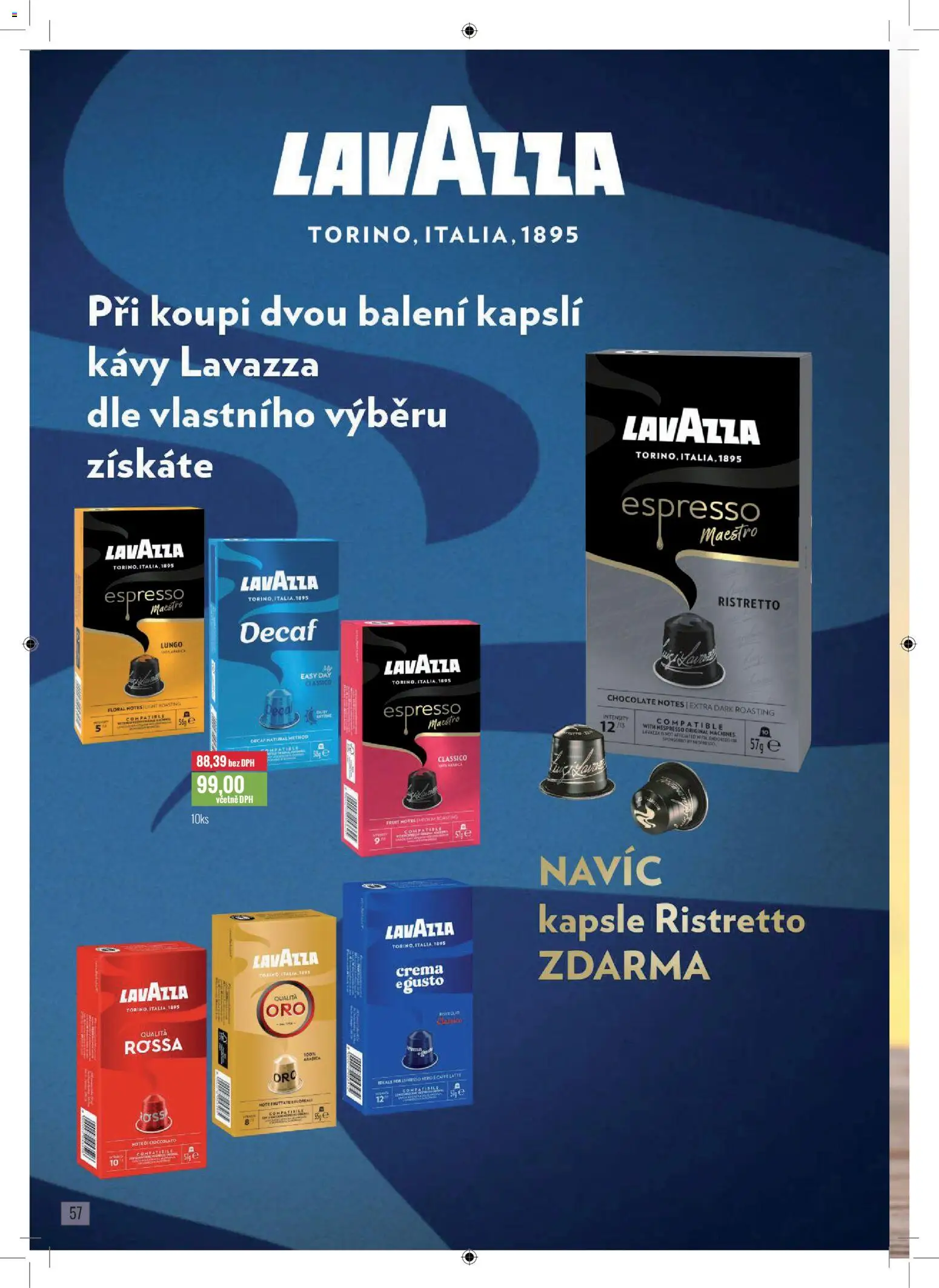 Ratio leták od 01.11.2025 | Strana: 58 | Produkty: Kapsle, Lavazza, Crema, Nespresso