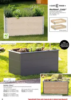 Toom Baumarkt Gewächshäuser & Anzucht 2026 ab 01.01.2026 gültig | Seite: 16 | Produkte: Hochbeet