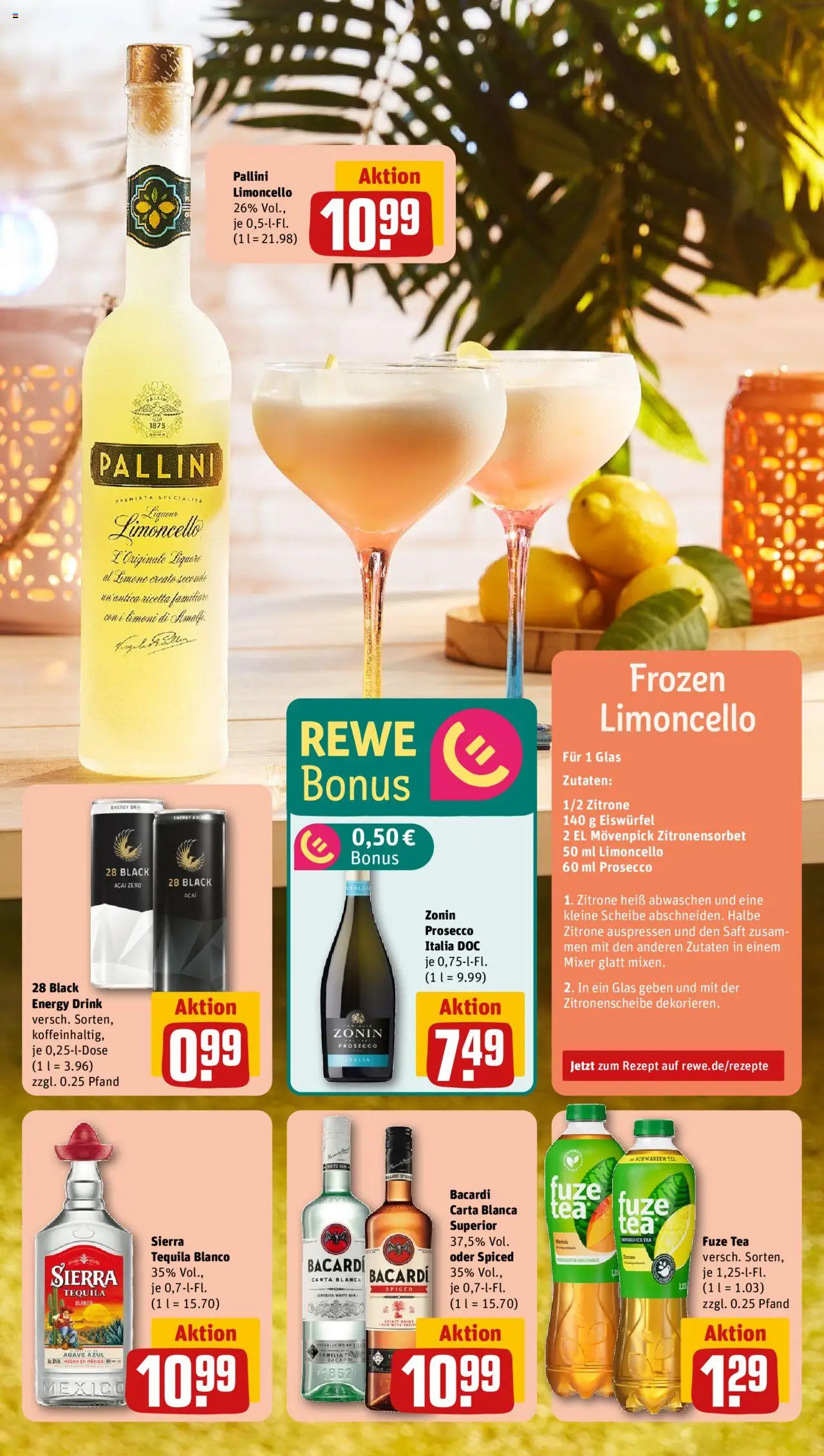 Rewe ihr Kaufpark Prospekt 	 - gültig ab dem 28.07.2025 | Seite: 17 | Produkte: Fuze tea, Energy, Zitrone, Limoncello