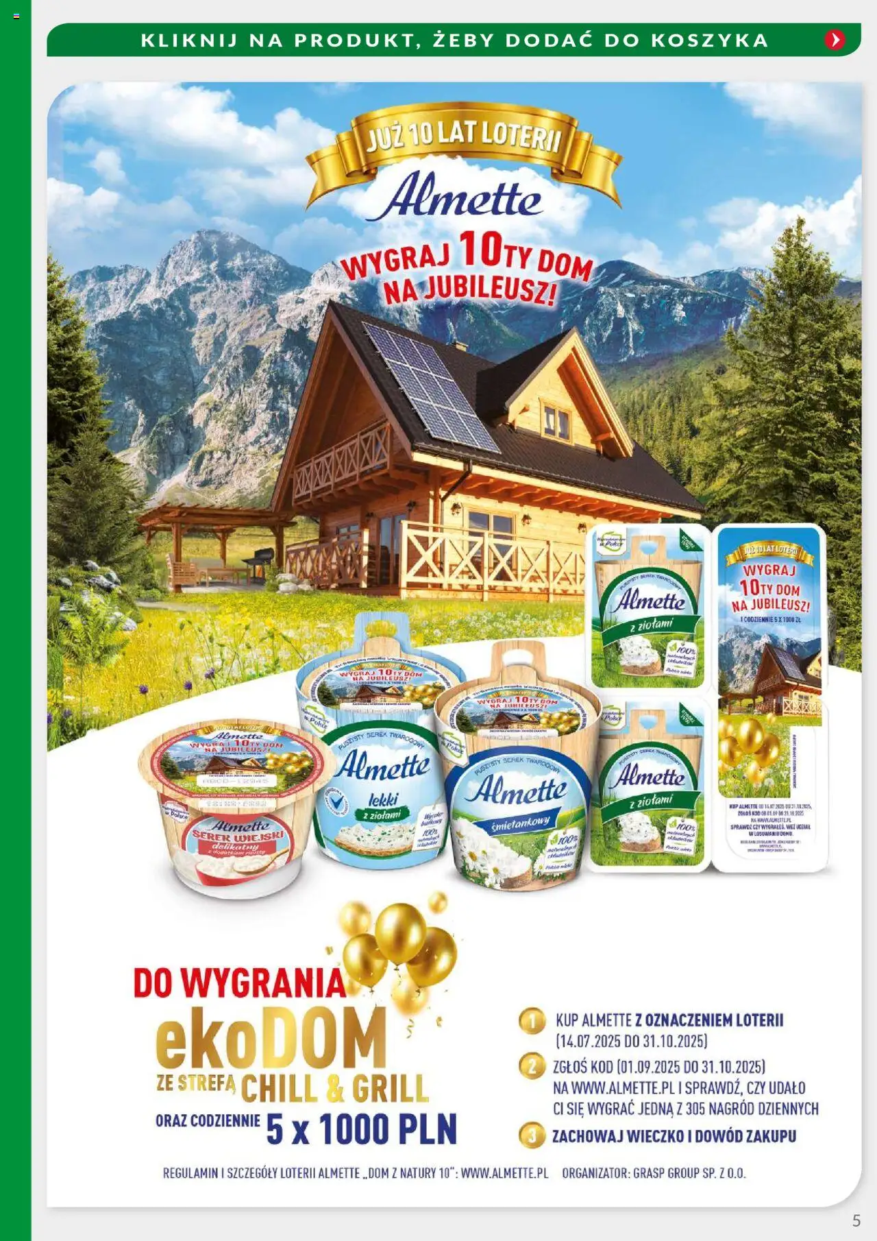 Eurocash Gazetka - Oferta Handlowa MR Południowy Wschód od 04.08.2025 | Strona: 5 | Produkty: Serek, Grill