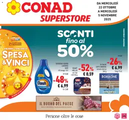 Anteprima del volantino Conad Superstore Lombardia catalogo valido a partire dal 22.10.2025