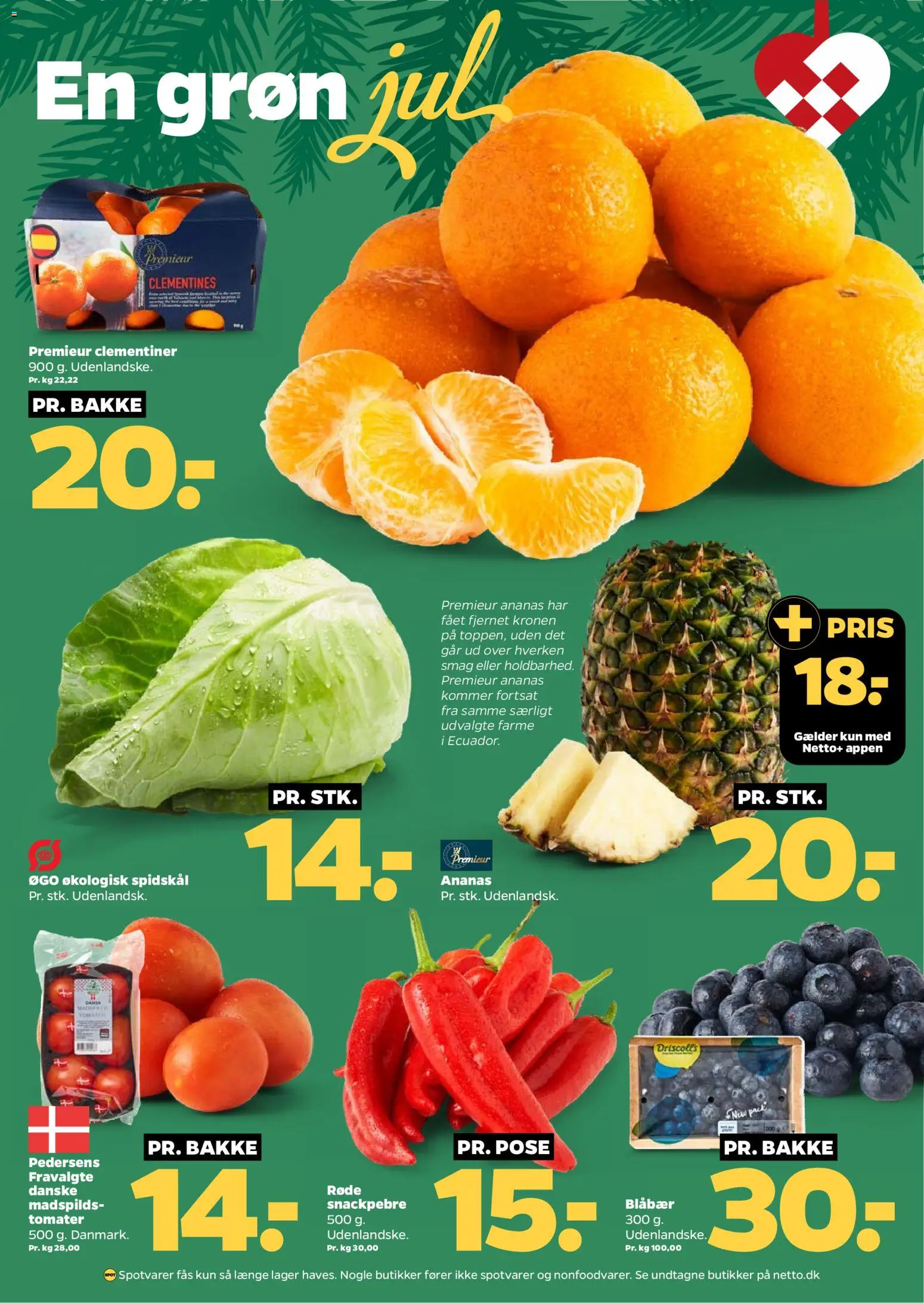 Netto tilbudsavis – gyldig fra 15.11.2025 | Side: 6 | Produkter: Blåbær, Tomater, Ananas, Spidskål