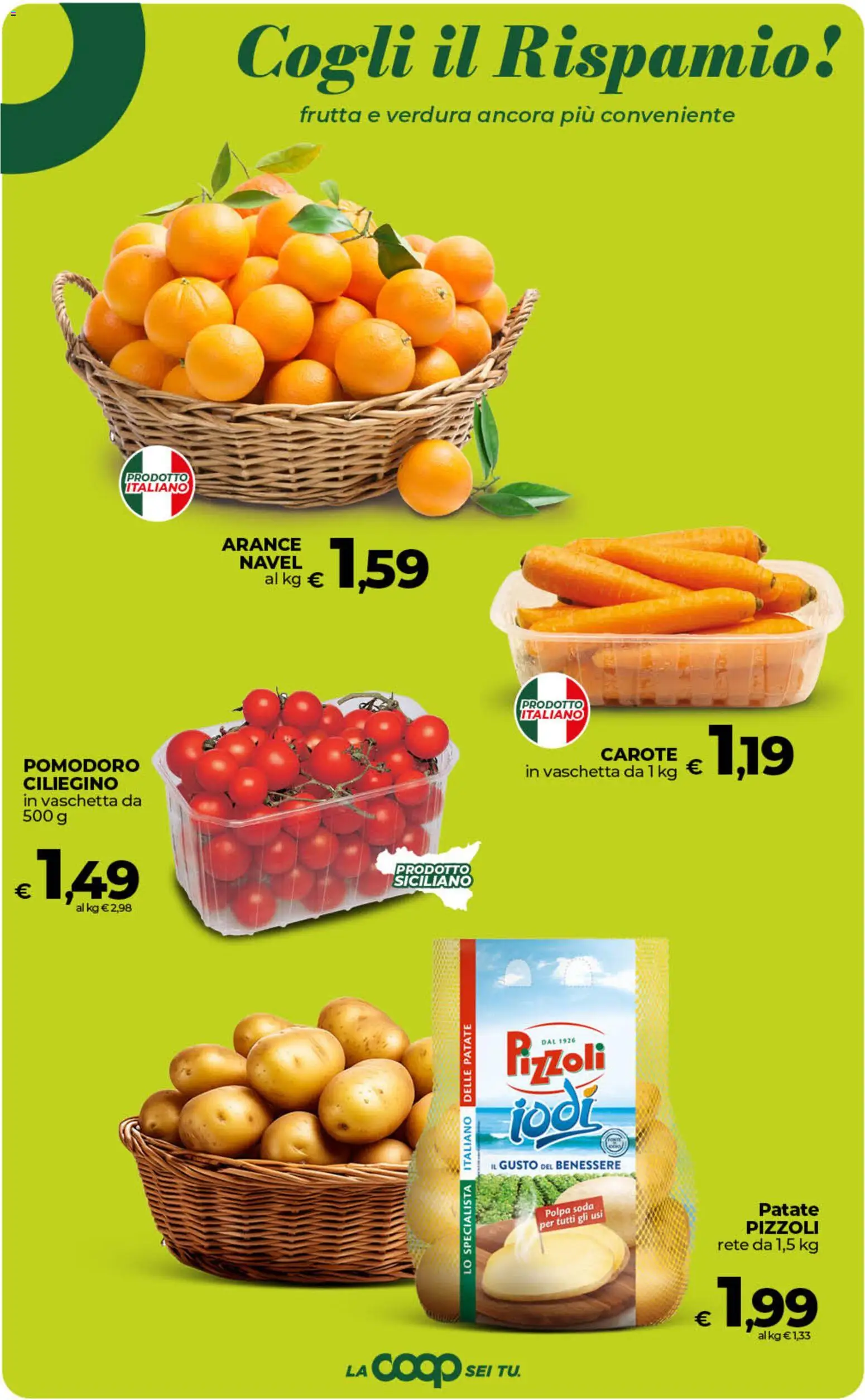 Volantino COOP del 06.03.2026 | Pagina: 20 | Prodotti: Arance, Patate, Frutta, Pomodoro