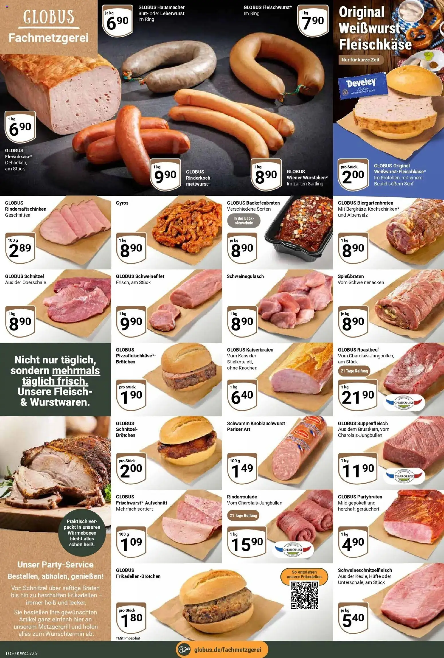 Globus prospekt Tönisvorst	 – gültig ab 02.11.2025 | Seite: 7 | Produkte: Schweinenacken, Roastbeef, Gyros, Suppenfleisch