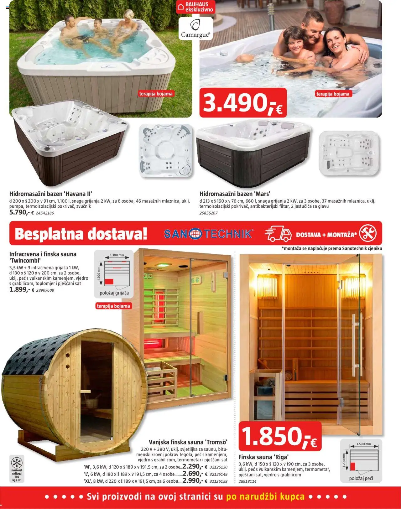Bauhaus katalog | vrijedi od 01.10.2025 | Stranica: 13 | Proizvodi: Bazen, Svjetiljka, Sat, Zvučnik