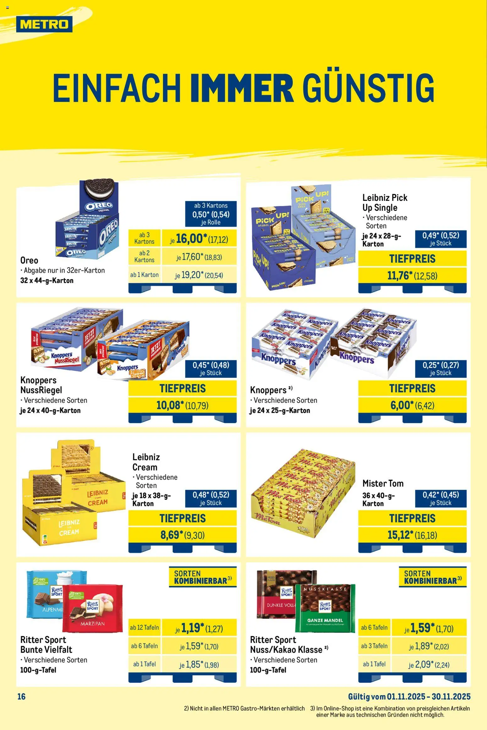 Metro Wochen-Angebote Händler – gültig ab 17.11.2025 | Seite: 25 | Produkte: Ritter sport, Knoppers