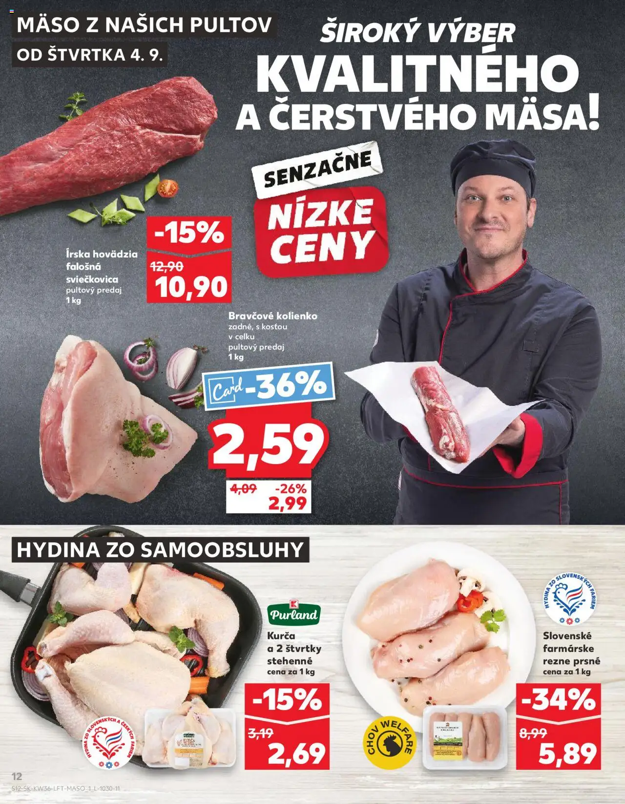 Kaufland Partizánske │ platný od 04.09.2025 | Strana: 12 | Produkty: Kurča