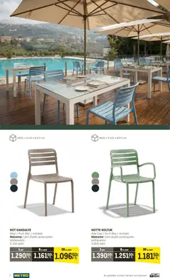 10.04.2026 tarihinden itibaren geçerli olan Metro kataloğu önizlemesi | Sayfa: 7 | Ürünler: Koltuk, Sandalye, Ada çayi