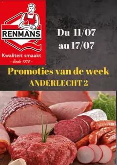 Renmans folder / publicité - Voorbeeld van een folder van Renmans, geldig van 11.07.2025