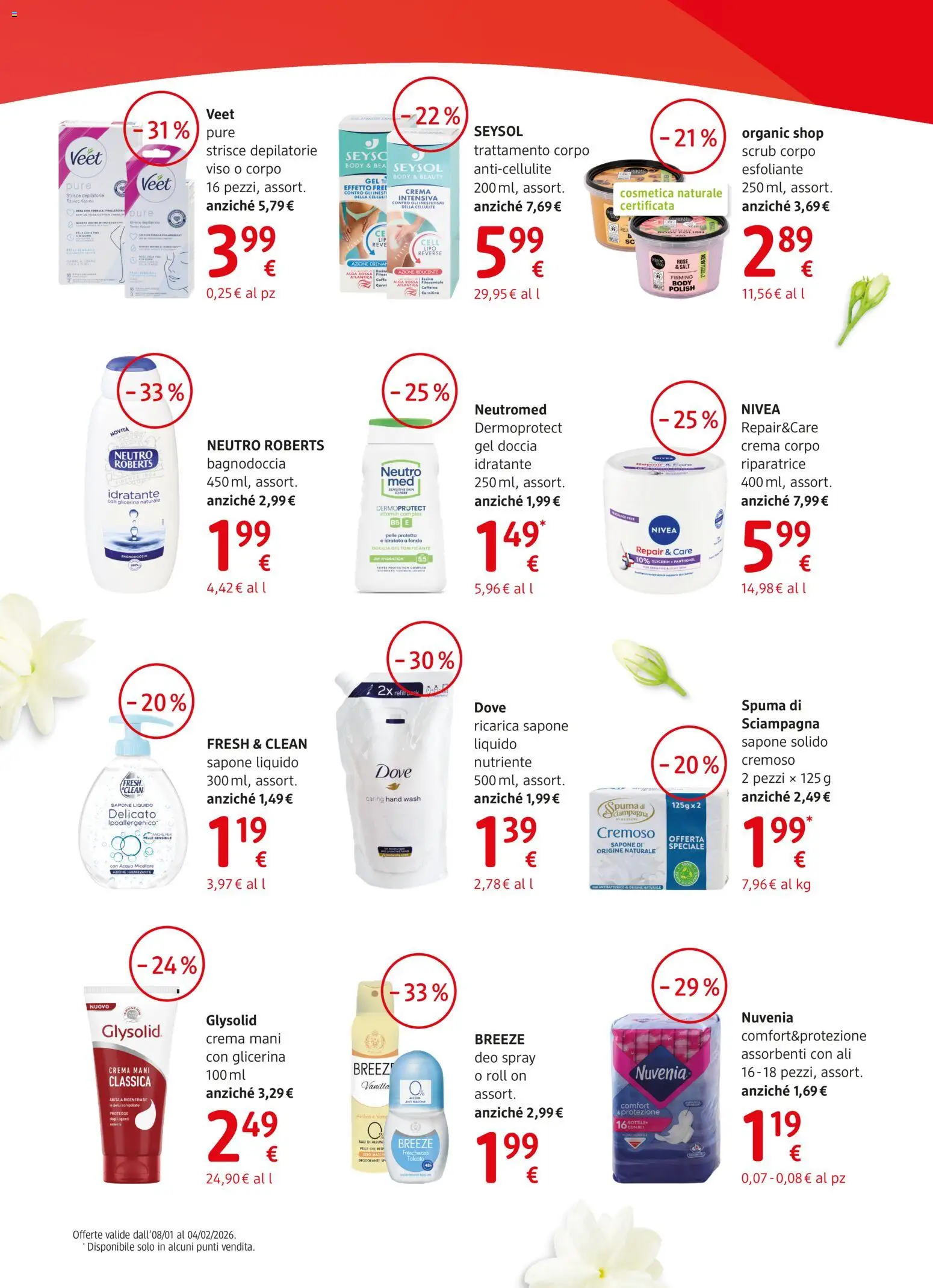 Volantino dm drogerie markt del 08.01.2026 | Pagina: 8 | Prodotti: Crema, Acqua micellare, Scrub, Acqua