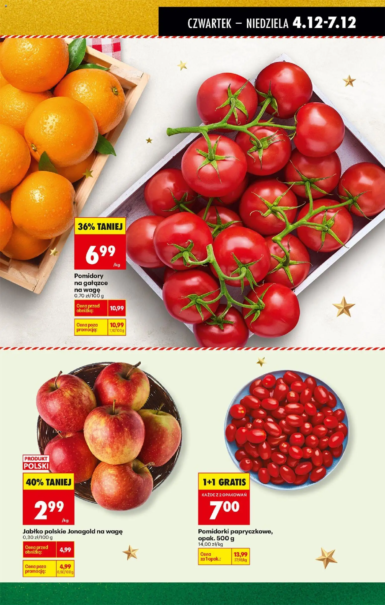 Biedronka gazetka - Oferta w tym tygodniu od 04.12.2025 | Strona: 27 | Produkty: Pomidory