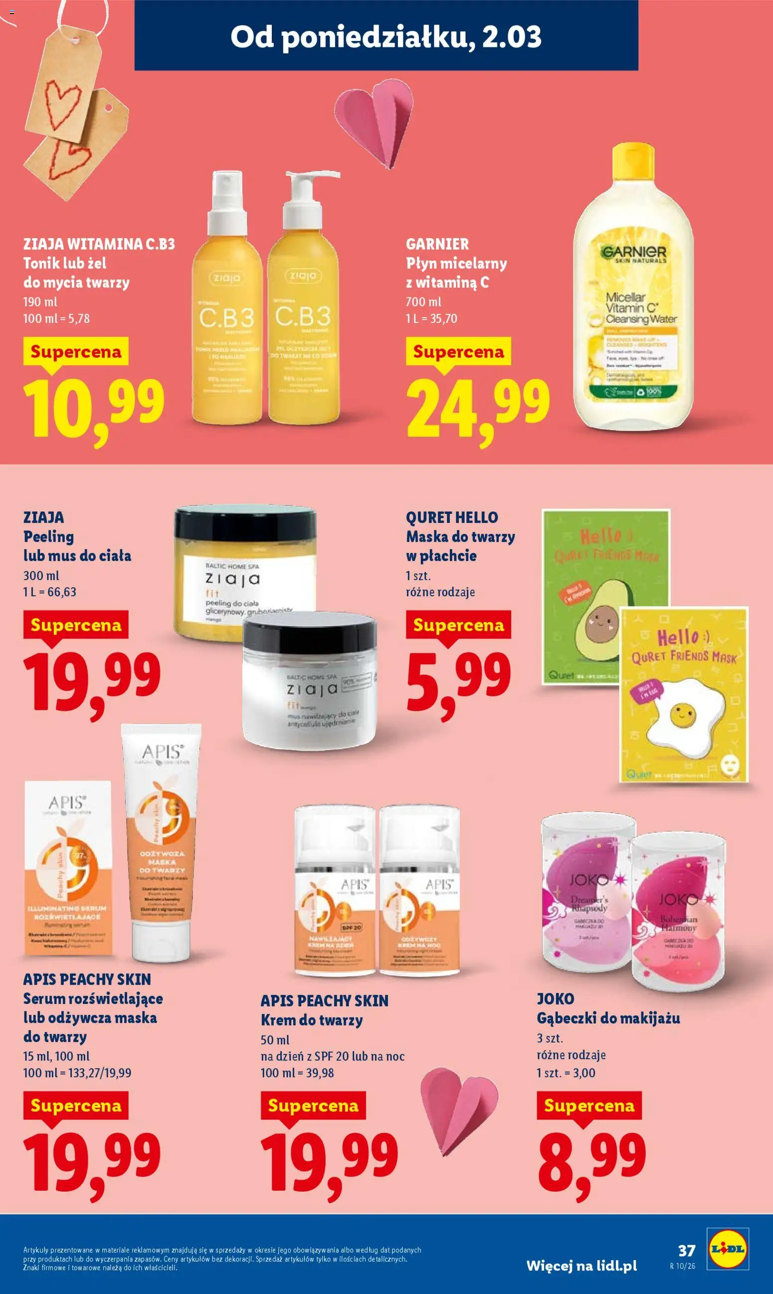 Lidl Polsko leták od 02.03.2026 | Strana: 37 | Produkty: Vitamin c, Ziaja, Sérum, Peeling