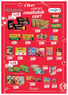 Çağrı Market Ülker Katalog - 30.08.2025 tarihinden itibaren geçerlidir | Sayfa: 2 | Ürünler: Tahıl, Bisküvi