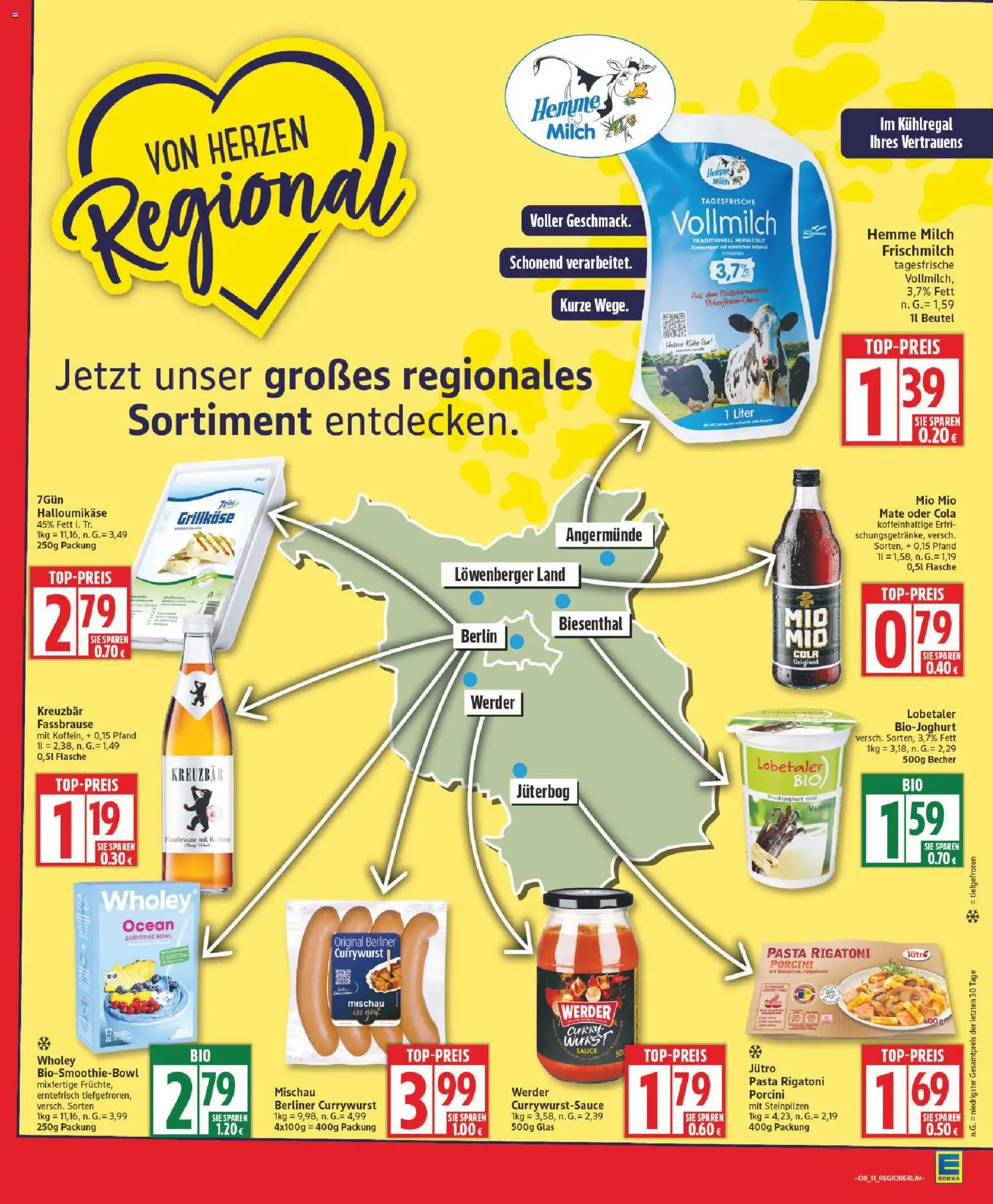 Edeka Prospekt 	 – gültig ab 16.02.2026 | Seite: 11 | Produkte: Cola, Wurst, Pasta, Fassbrause