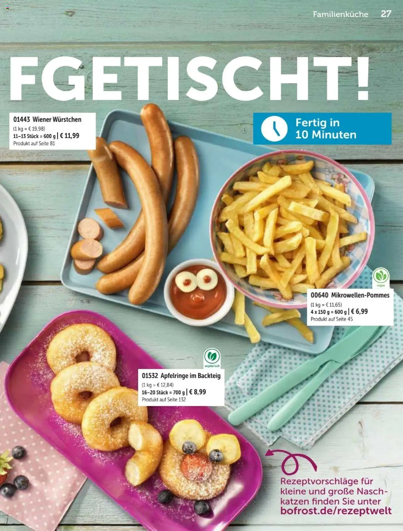 Bofrost Katalog – gültig ab 07.09.2025 | Seite: 27 | Produkte: Wiener wurstchen