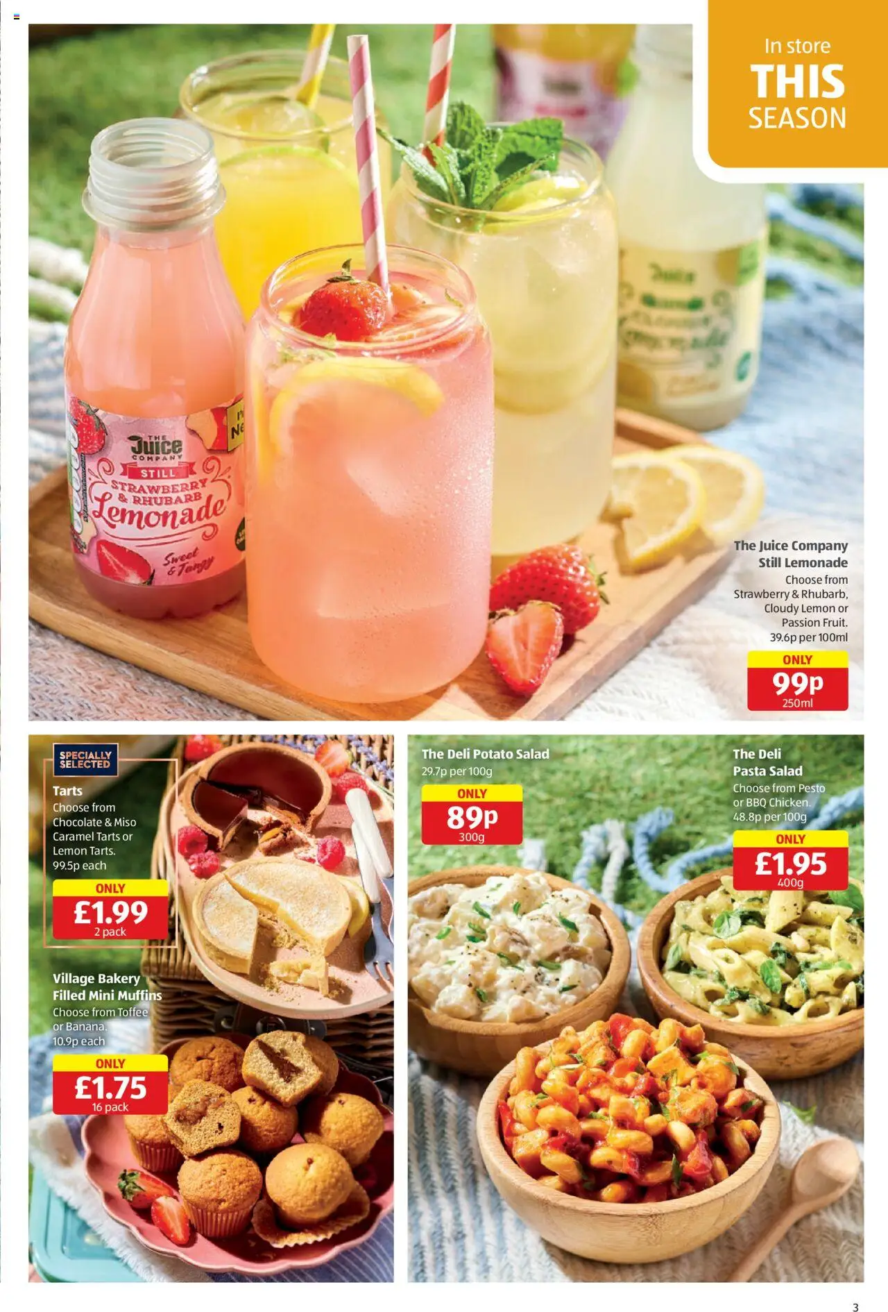  | Page: 3 | Products: Chocolate, Juice, Salad, Strawberry