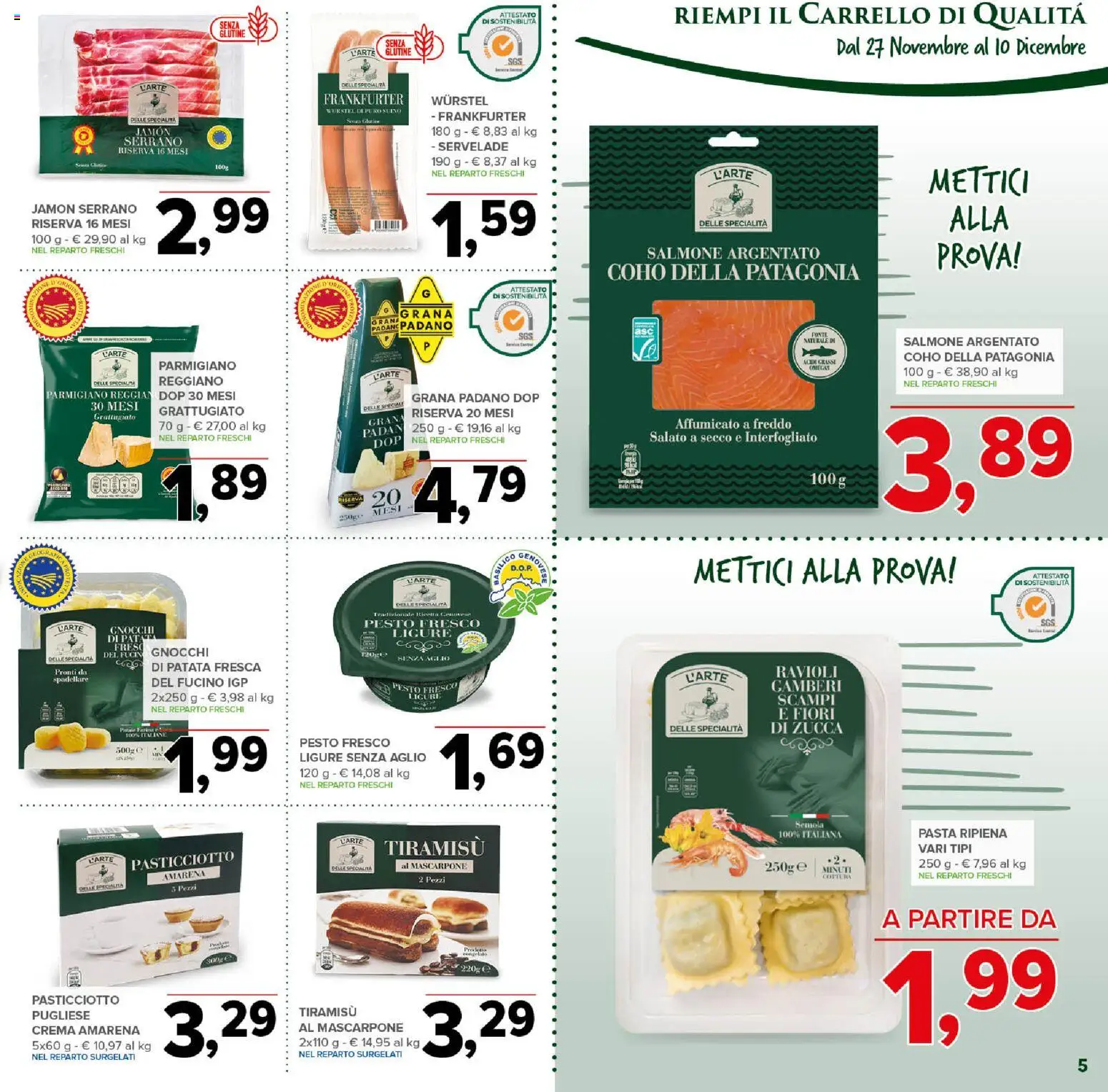 Volantino Todis del 27.11.2025 | Pagina: 5 | Prodotti: Crema, Aglio, Wurstel, Amarena